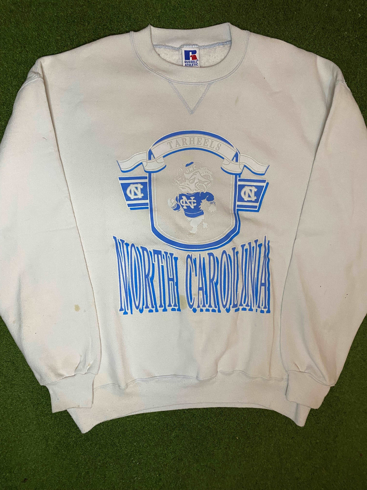 90s North Carolina Tar Heels - Vintage College Crewneck Sweatshirt (XL) - Gametime Vintage
