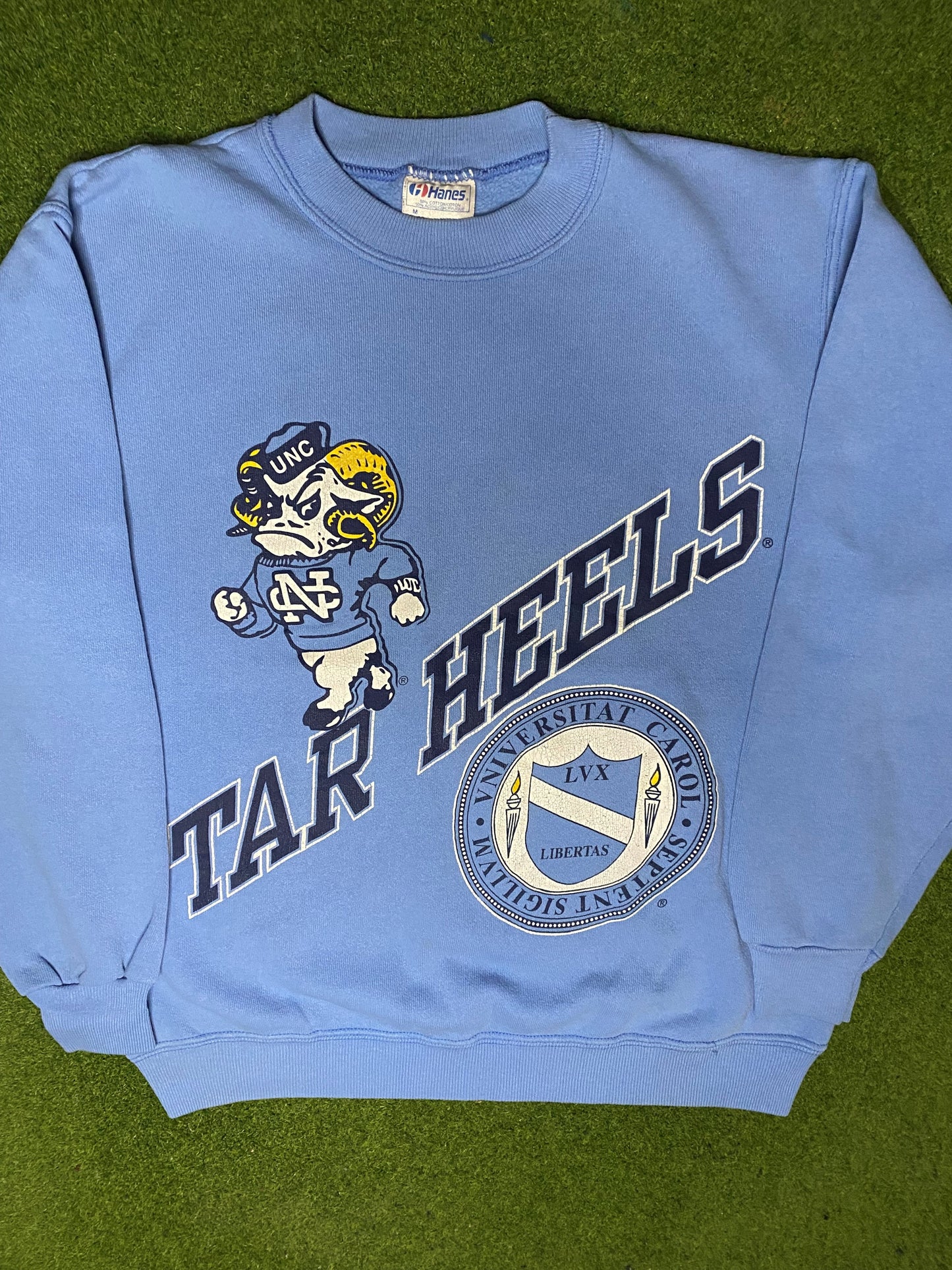 90s North Carolina Tar Heels - Vintage College Sweatshirt (Medium) - Gametime Vintage