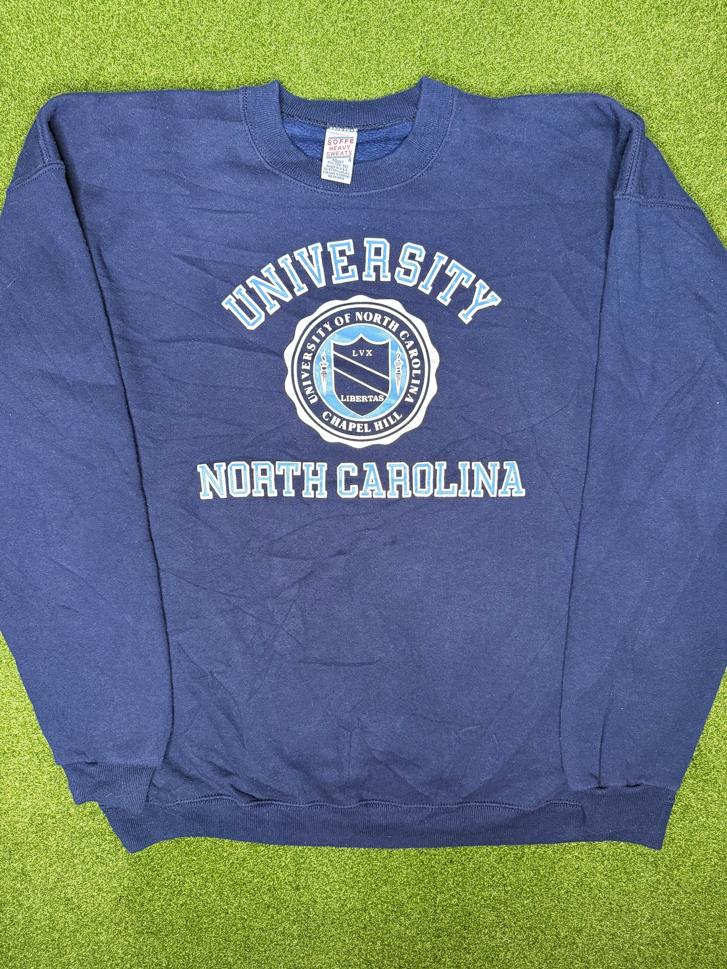 80年代北卡罗来纳焦油踵队 - 复古大学卫衣 (2XL)