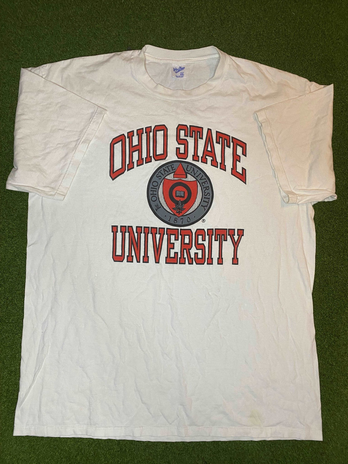 90s Ohio State - Vintage College Tee Shirt (2XL) - Gametime Vintage