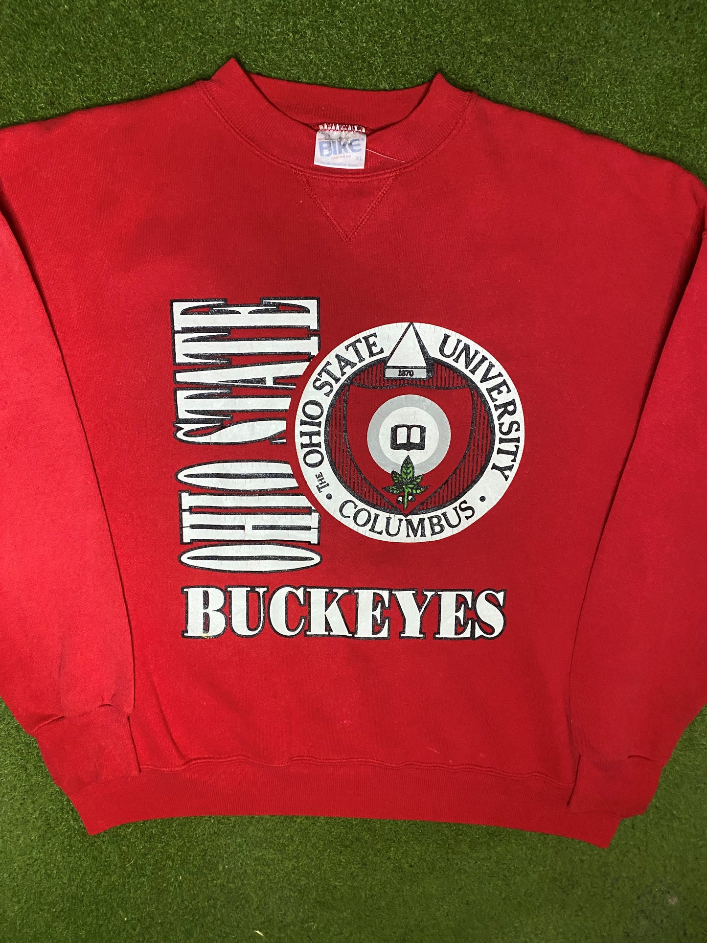 90s Ohio State Buckeyes - Vintage College Sweatshirt (XL) - Gametime Vintage