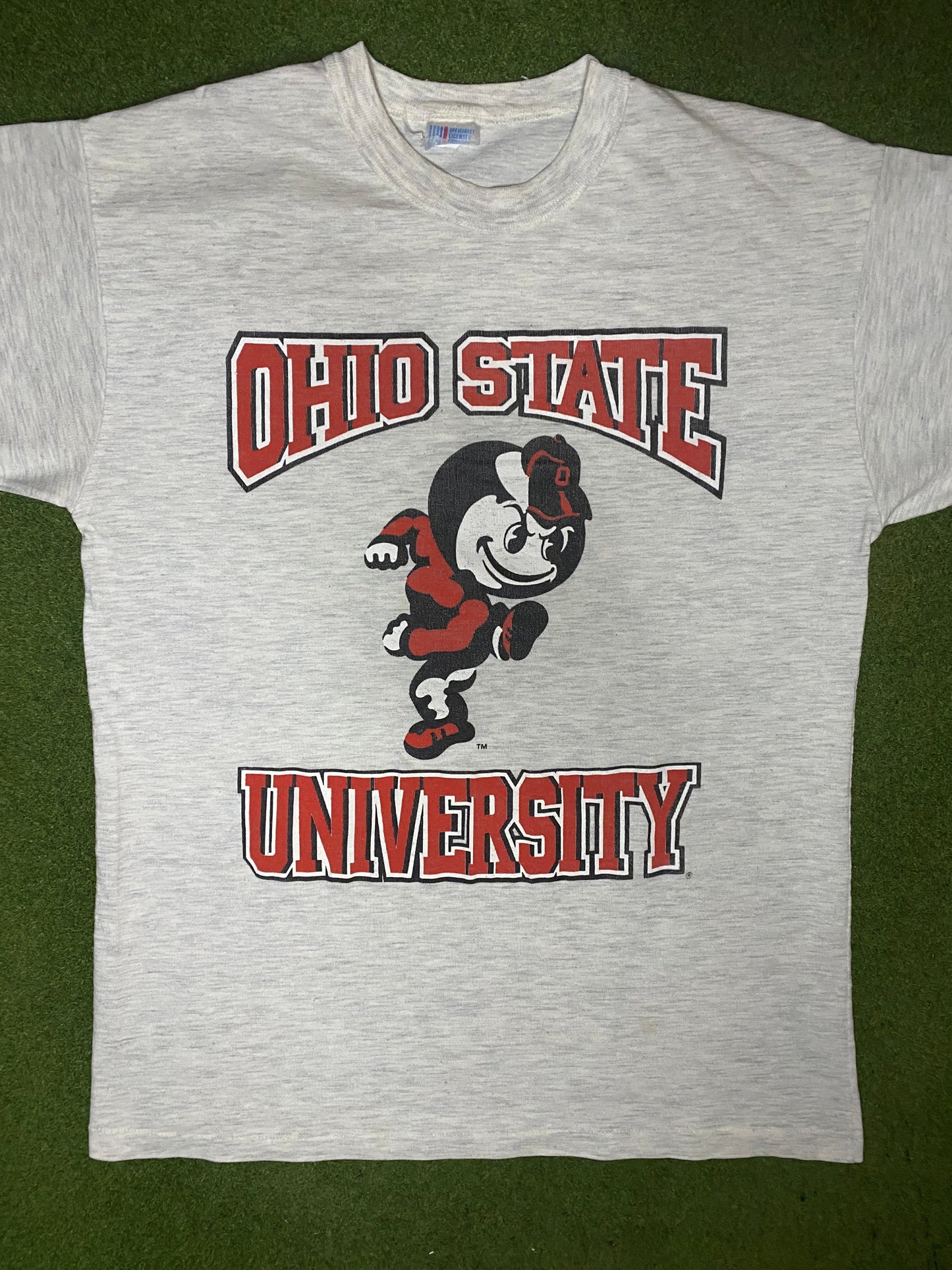 90s Ohio State Buckeyes - Vintage College T Shirt (Large) - Gametime Vintage