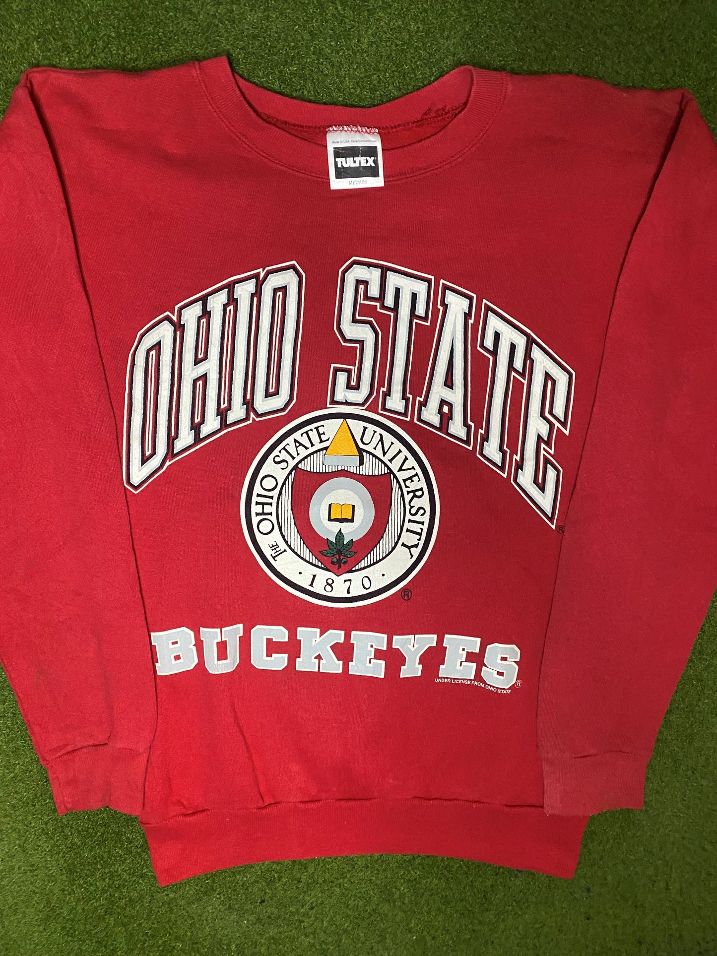 90s Ohio State Buckeyes - Vintage University Sweatshirt (Medium) - Gametime Vintage