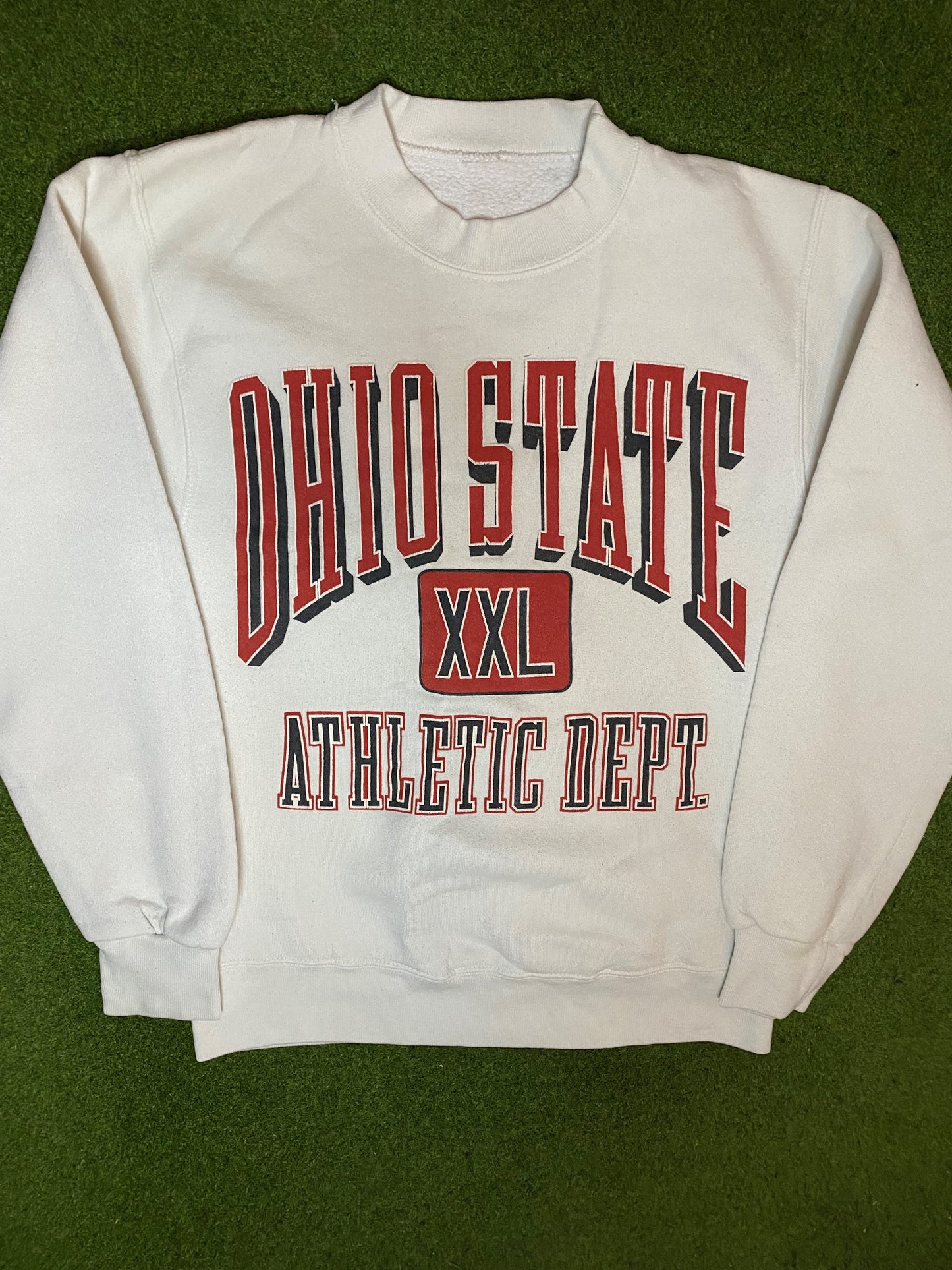 90s Ohio State Buckeyes - Vintage College Sweatshirt (Medium) - Gametime Vintage