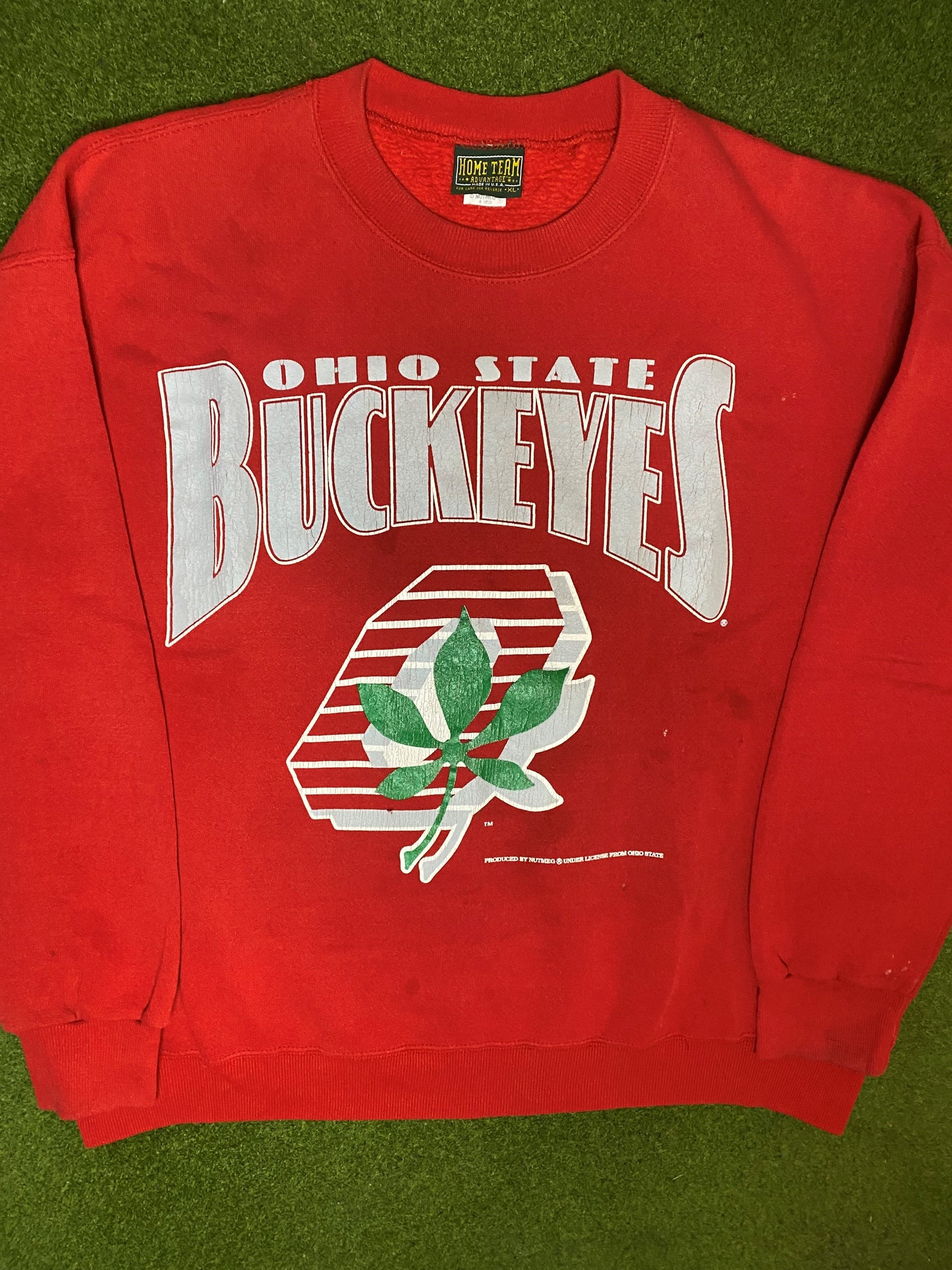 90s Ohio State Buckeyes - Vintage College Sweatshirt (XL) - Gametime Vintage