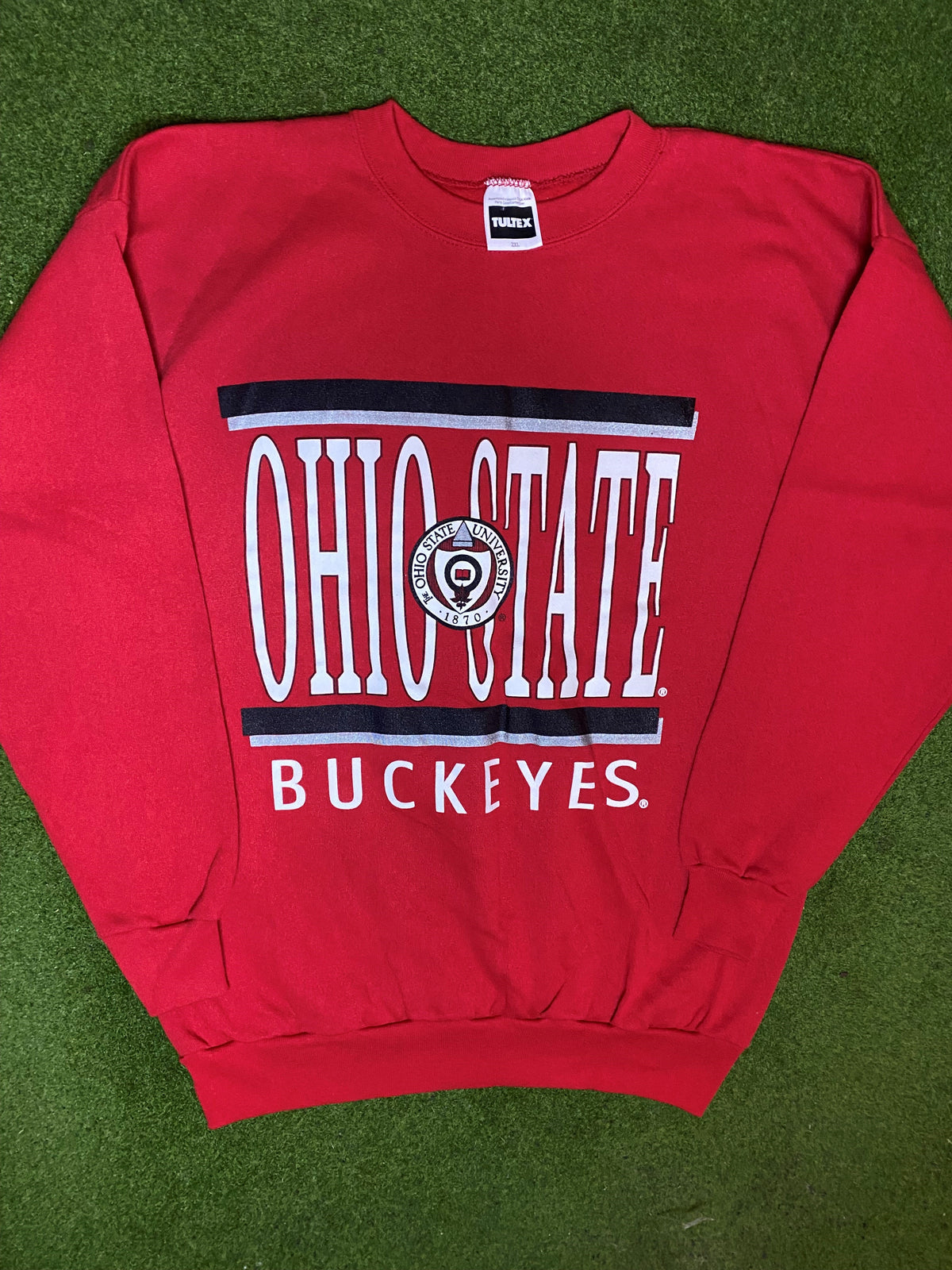 90s Ohio State Buckeyes - Vintage College Sweatshirt (2XL) - Gametime Vintage