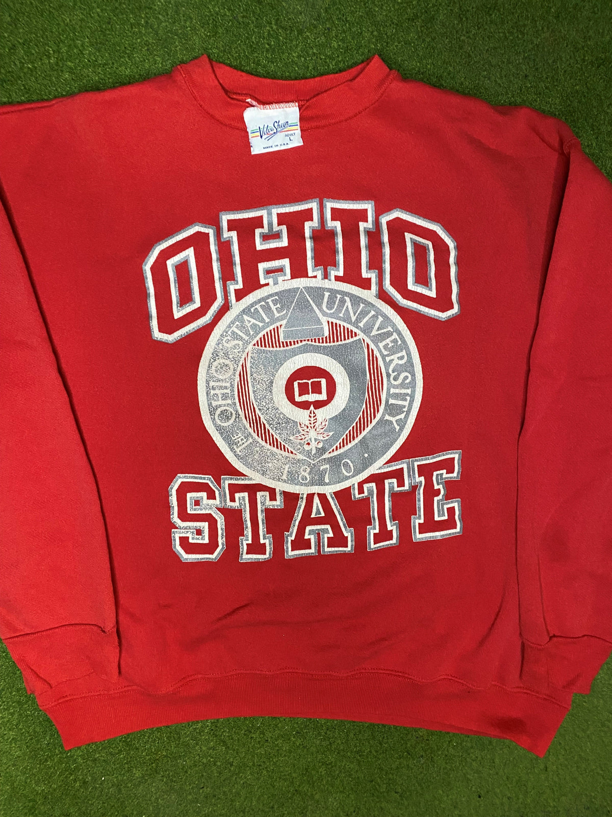 90s Ohio State Buckeyes - Vintage University Sweatshirt (Large) - Gametime Vintage