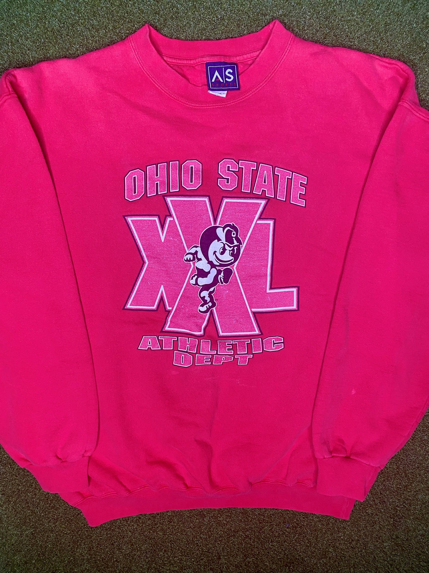 Sudadera estilo universitario (Crewneck) vintage de los Ohio State Buckeyes de los 90 (talla M)