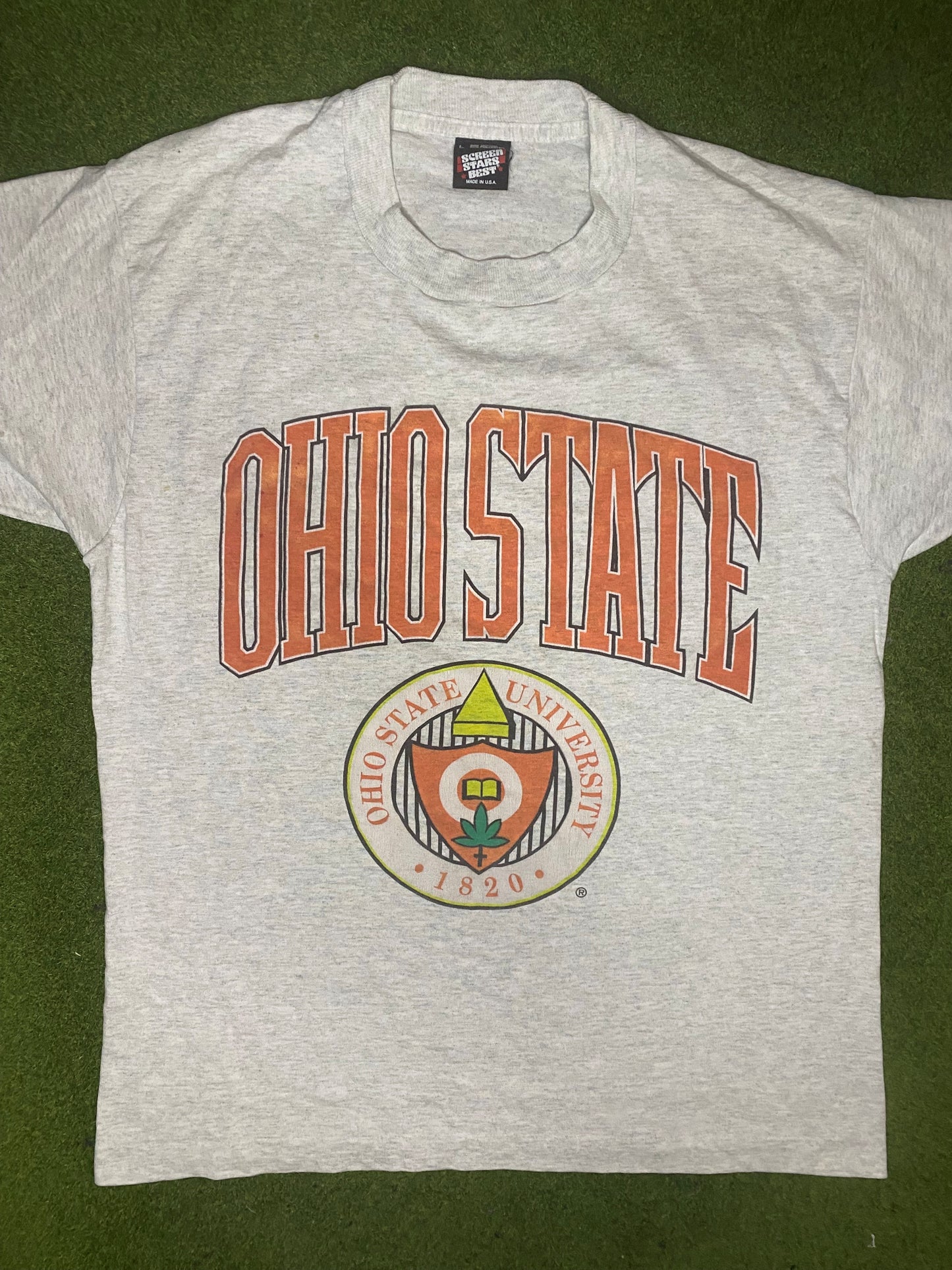 90s Ohio State Buckeyes - Vintage University T-Shirt (Large) - Gametime Vintage
