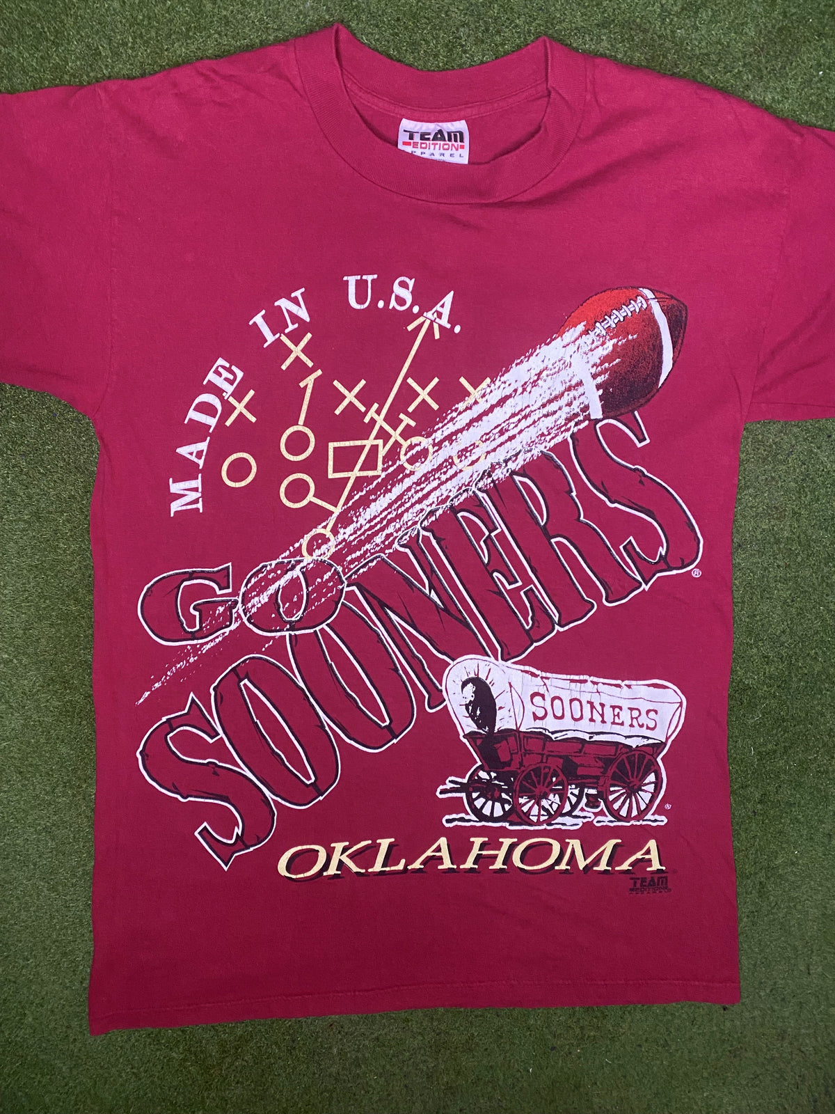 Oklahoma Sooners de los 90 - Camiseta vintage (Talla L)
