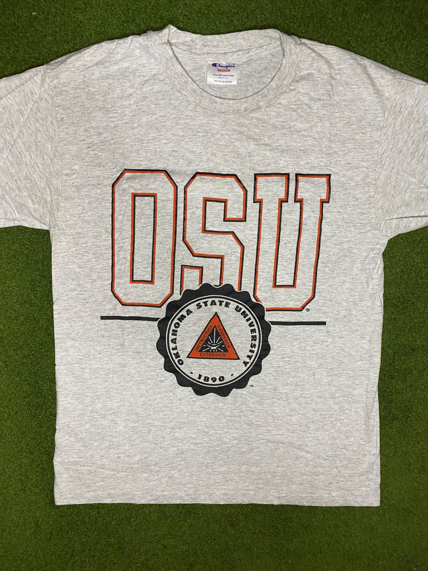 90s Oklahoma State Cowboys - Vintage University T-Shirt (Medium) - Gametime Vintage