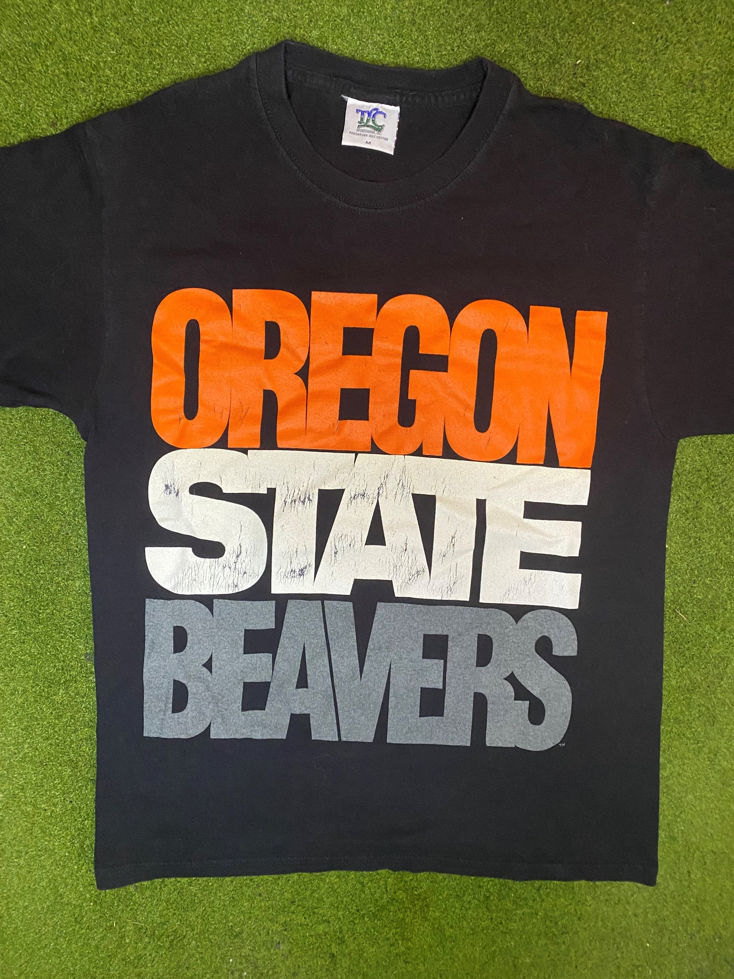 90s Oregon State Beavers - Vintage College T-Shirt (Medium) - Gametime Vintage