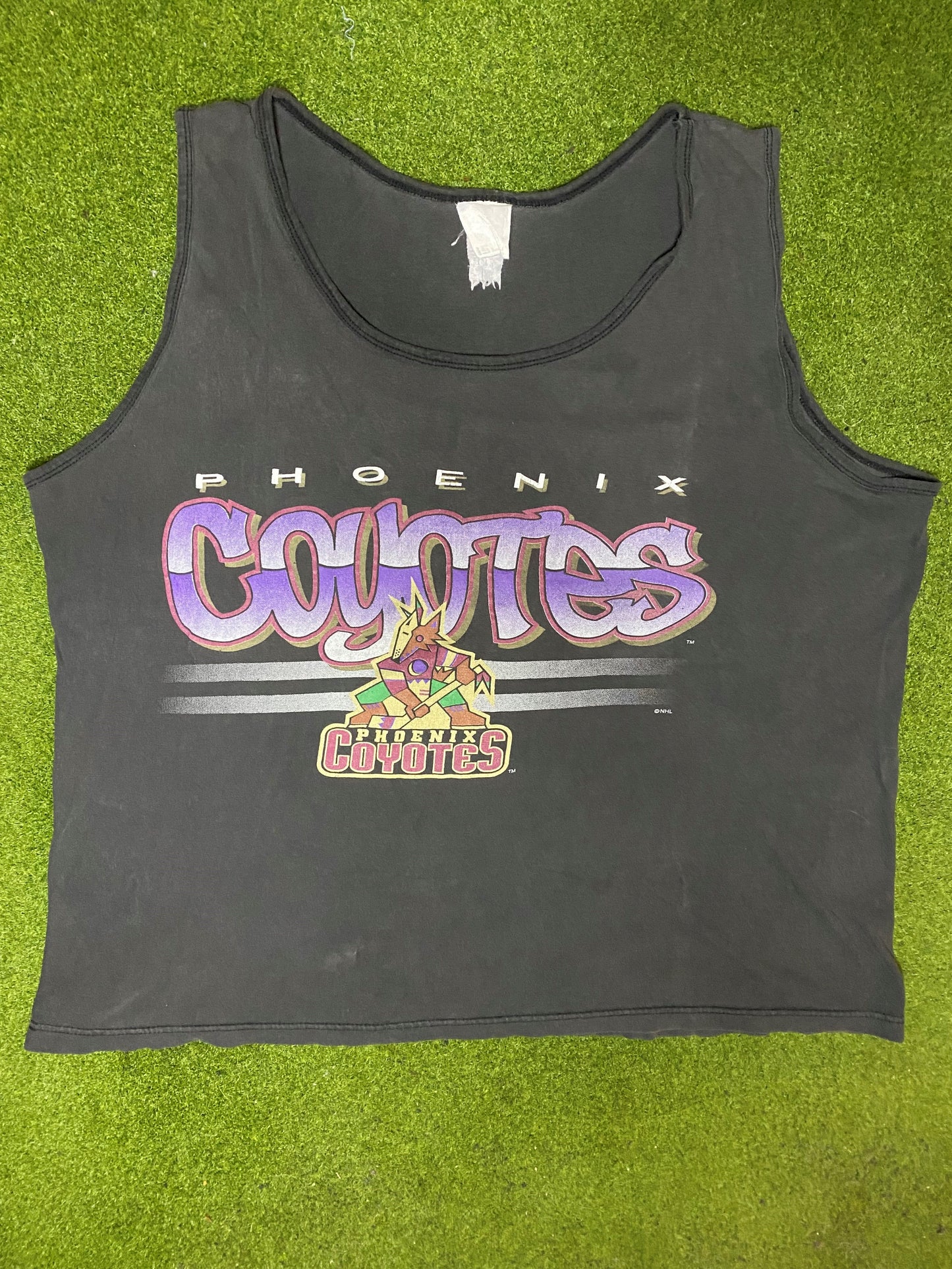 90s Phoenix Coyotes - Vintage NHL Tank (XL) - Gametime Vintage