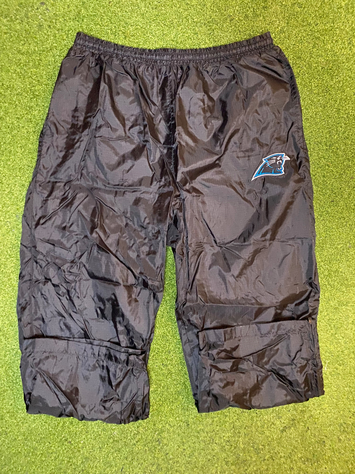 90s Carolina Panthers - Vintage NFL Windbreaker Pants (XL) - Gametime Vintage