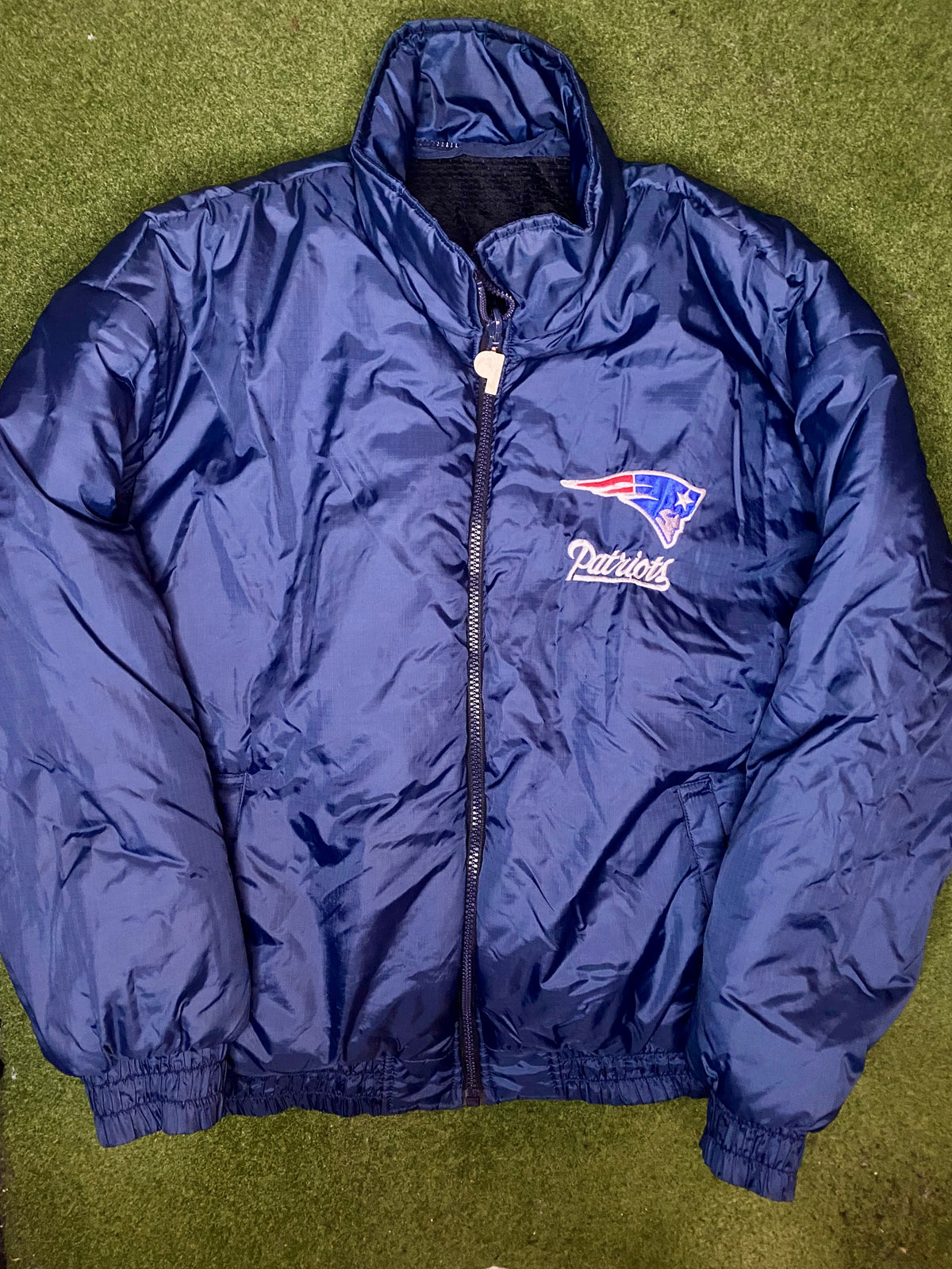 Chaqueta de invierno vintage de los 90 de los New England Patriots - Reversible - NFL (2XL)