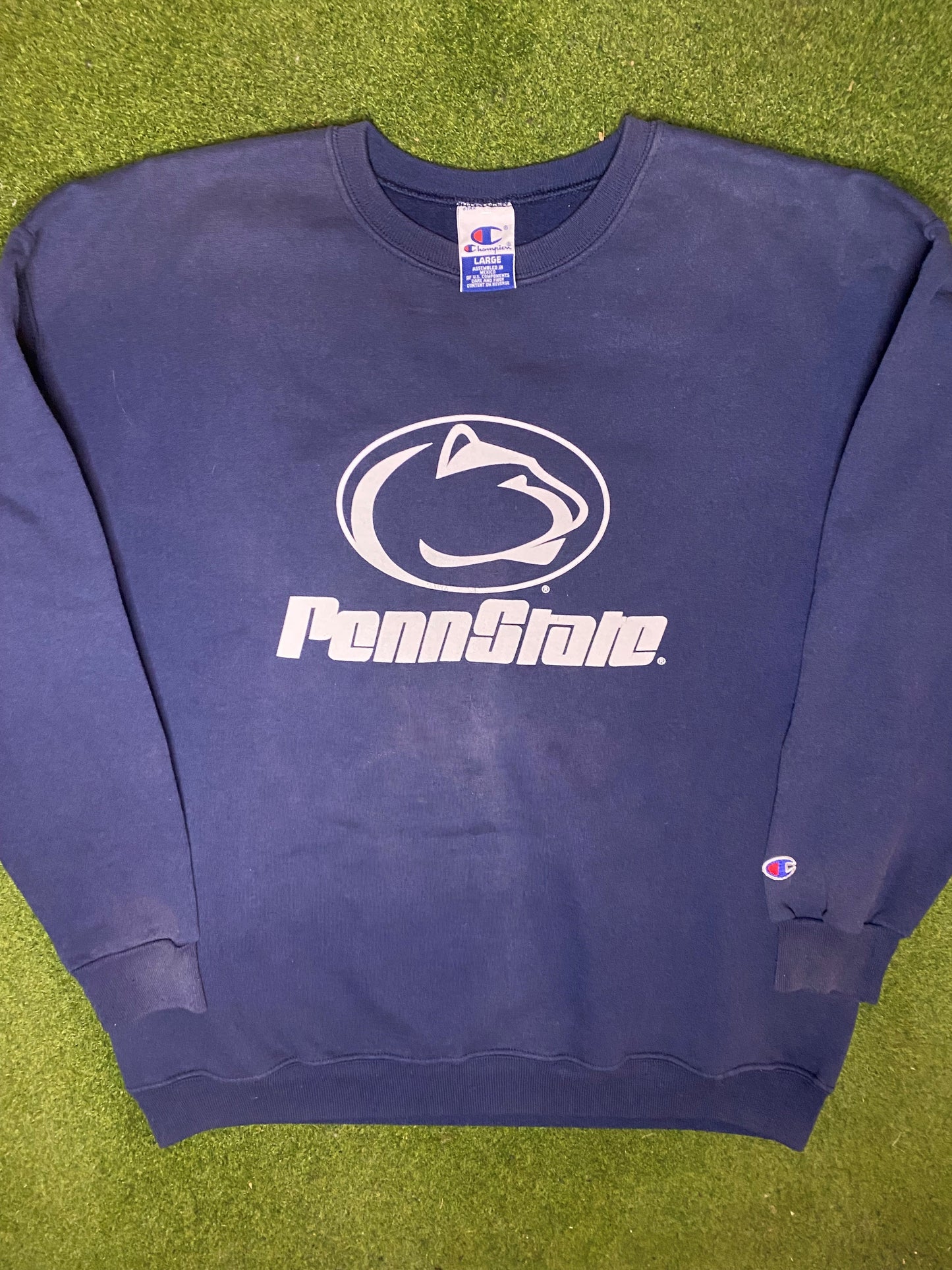 90s Penn State Nittany Lions - Vintage NFL Sweatshirt (Large) - Gametime Vintage