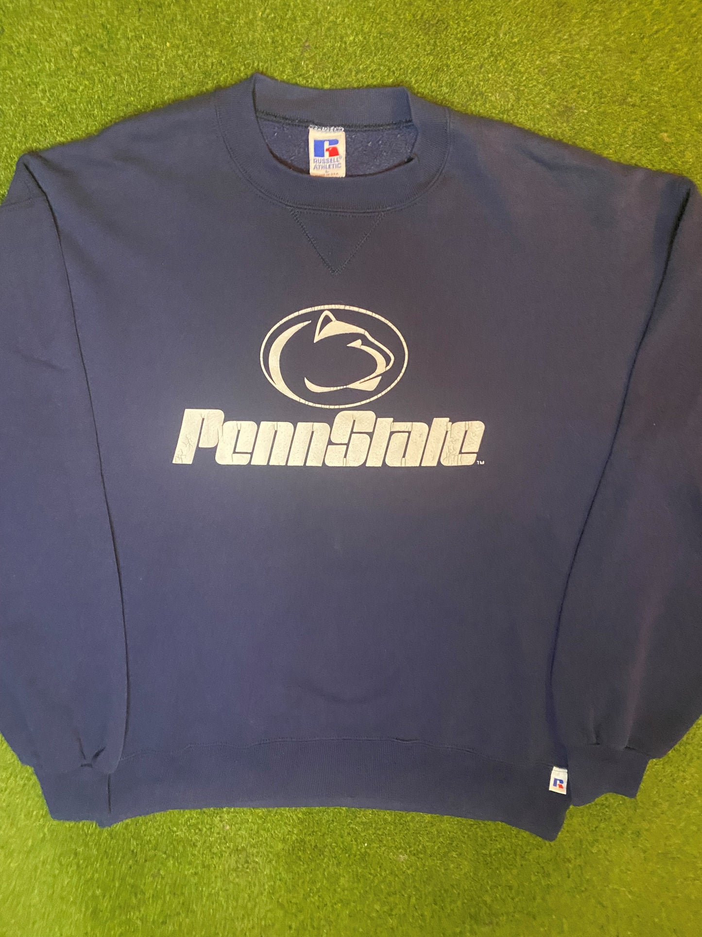 90s Penn State Nittany Lions - Vintage College Sweatshirt (Large) - Gametime Vintage