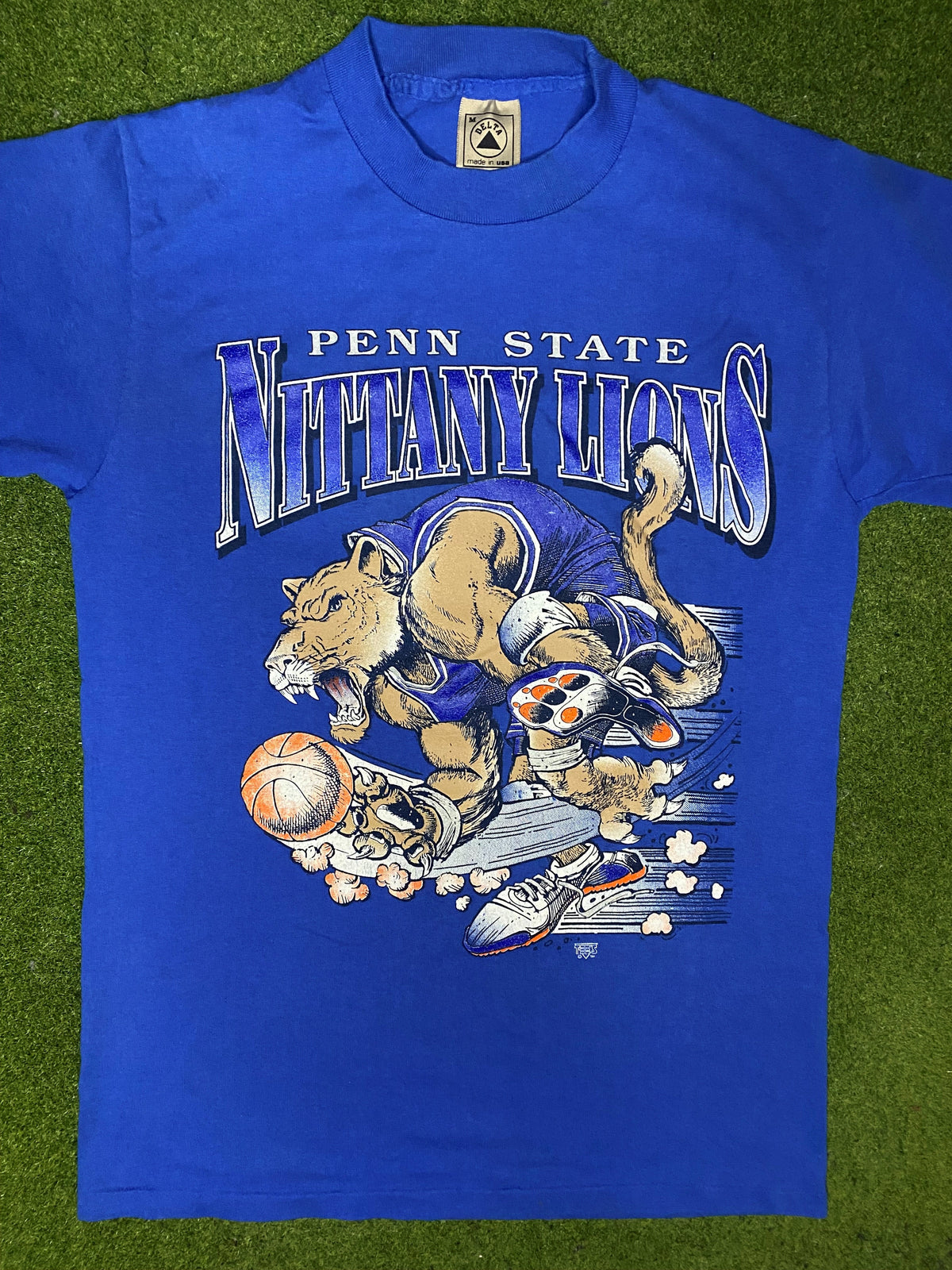 90s Penn State Nittany Lions - Vintage College T Shirt (Medium) - Gametime Vintage