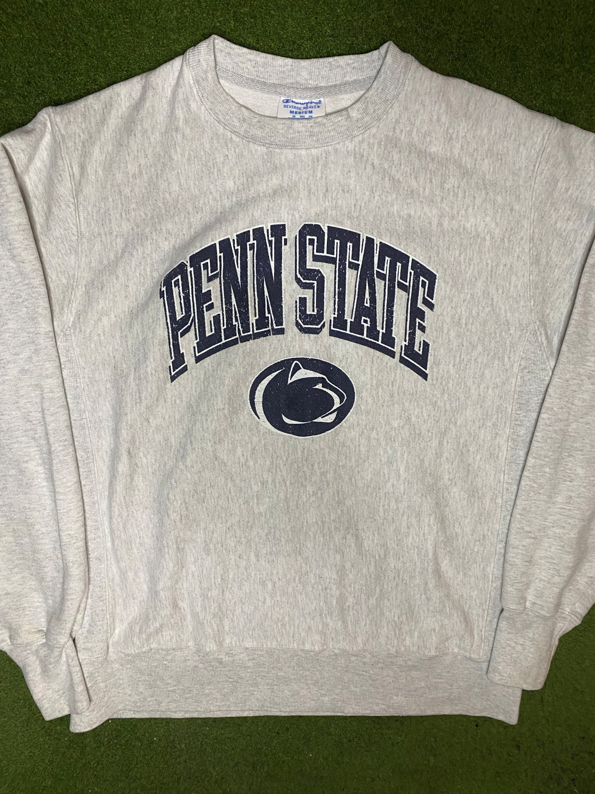 90s Penn State Nittany Lions - Reverse Weave - Vintage College Sweatshirt (Medium) - Gametime Vintage