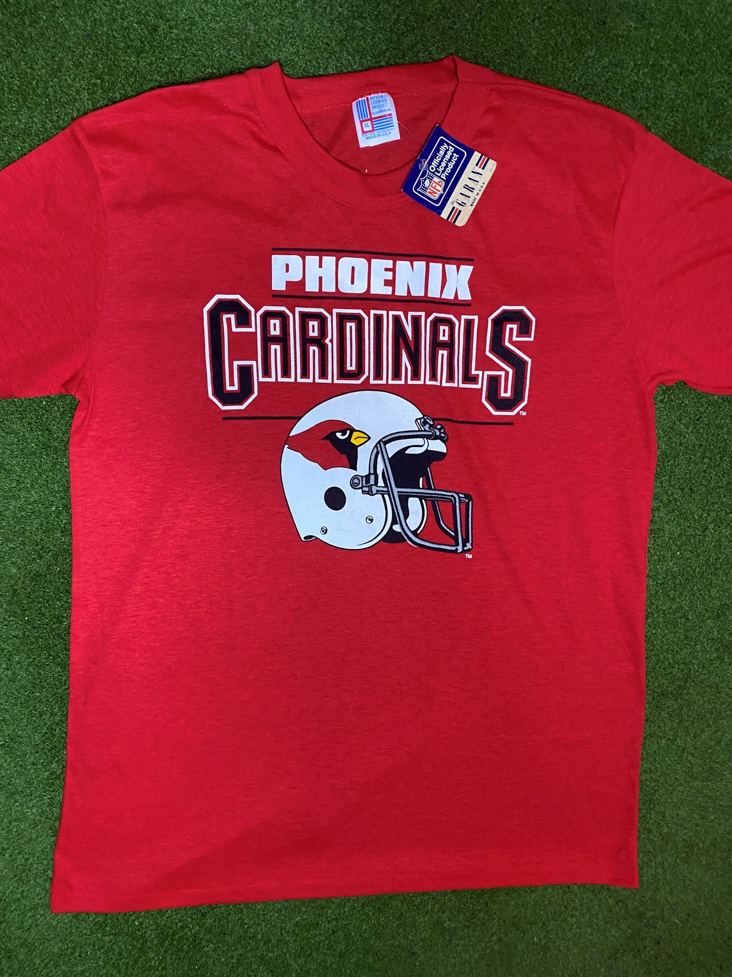 80s Phoenix Cardinals - NWT - Vintage NFL T-Shirt (XL) - Gametime Vintage