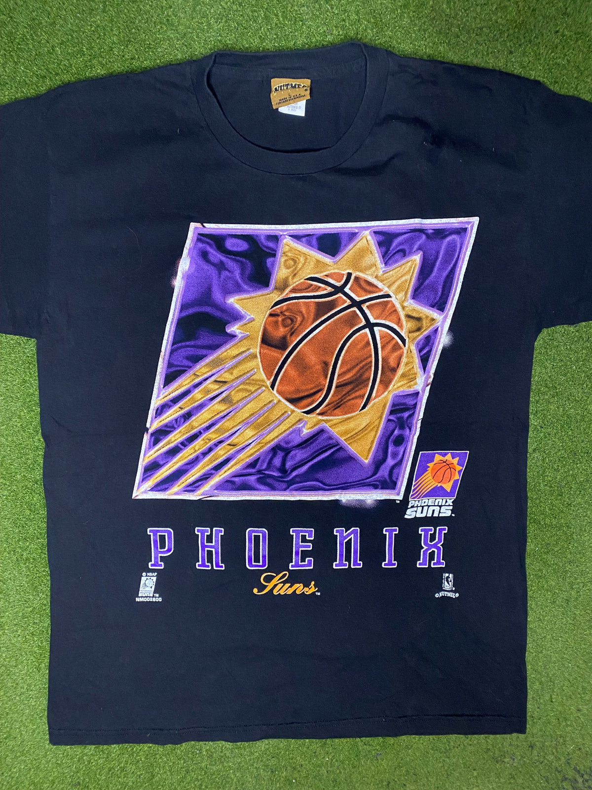 90s Phoenix Suns - Vintage NBA T Shirt (Large) - Gametime Vintage