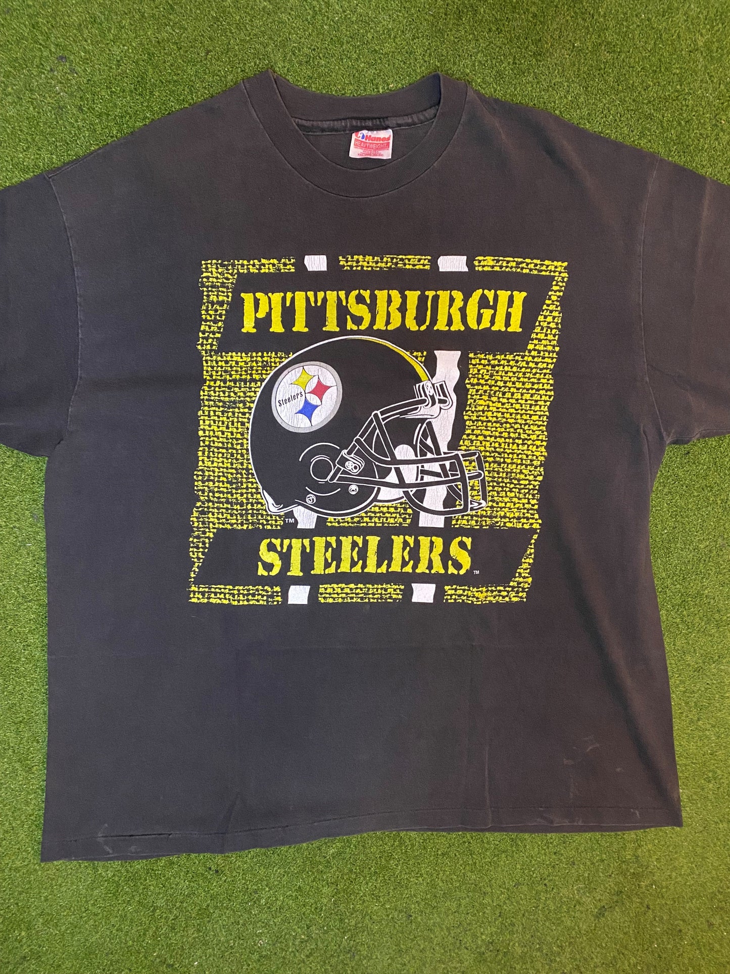 90s Pittsburgh Steelers - Vintage NFL T-Shirt (2XL) - Gametime Vintage