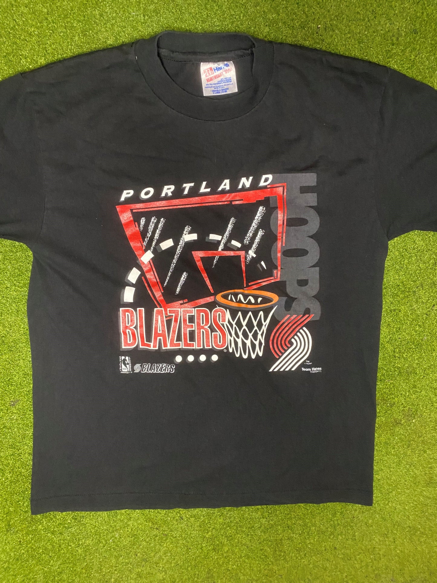 90s Portland Trail Blazers - Vintage NBA T-Shirt (Youth XL) - Gametime Vintage