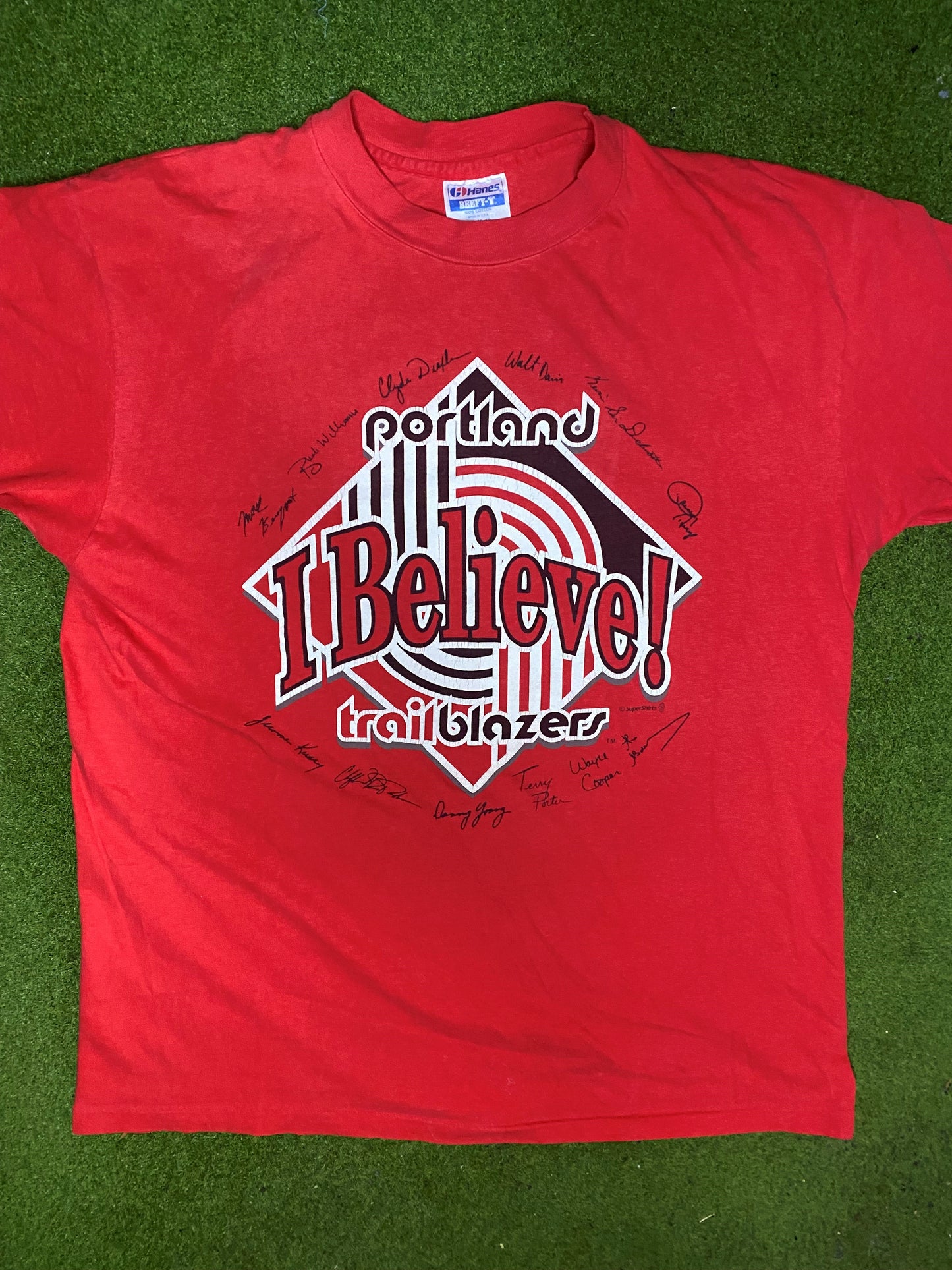 90s Portland Trail Blazers - Vintage NBA T-Shirt (XL) - Gametime Vintage