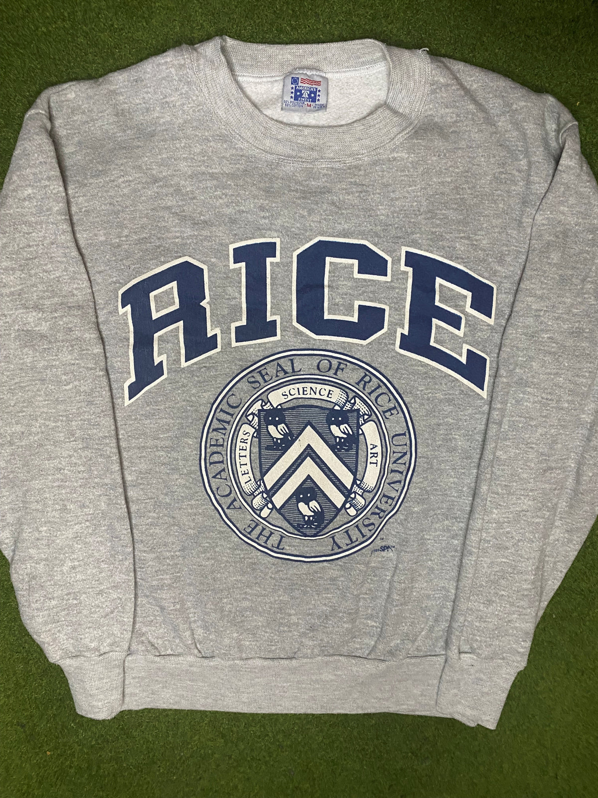 1989 Rice Owls - Vintage University Sweatshirt (Medium) - Gametime Vintage