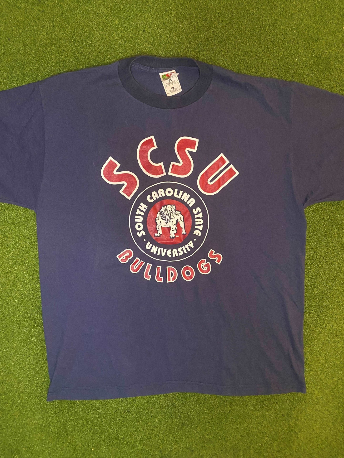90s South Carolina State Bulldogs - Vintage HBCU Tee Shirt (XL) - Gametime Vintage