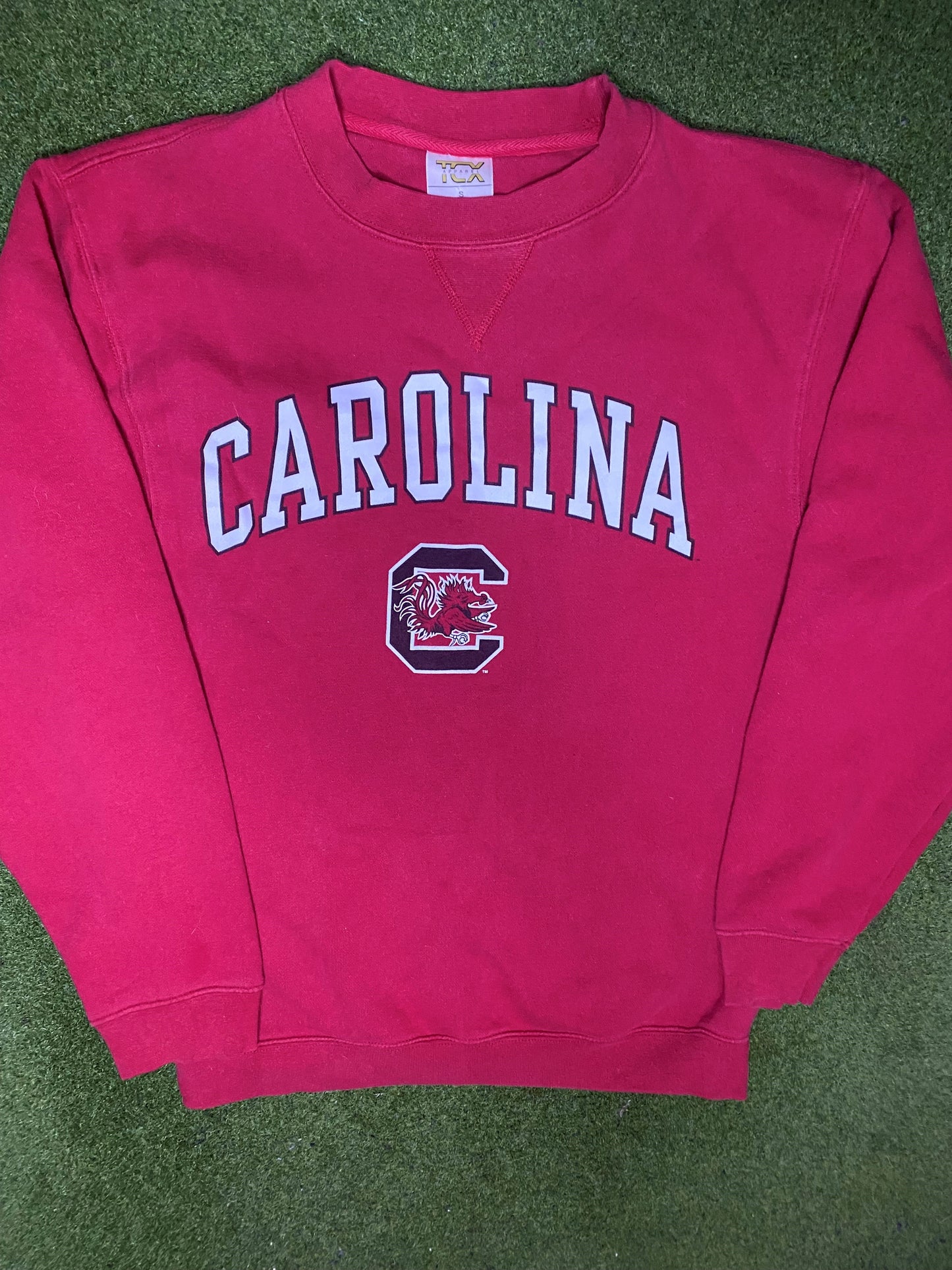 90s South Carolina Gamecocks - Vintage College Sweatshirt (Small) - Gametime Vintage