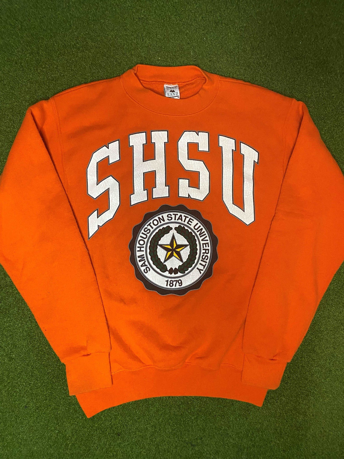 90s Sam Houston State Bearkats - Vintage College Crewneck (Medium) - Gametime Vintage
