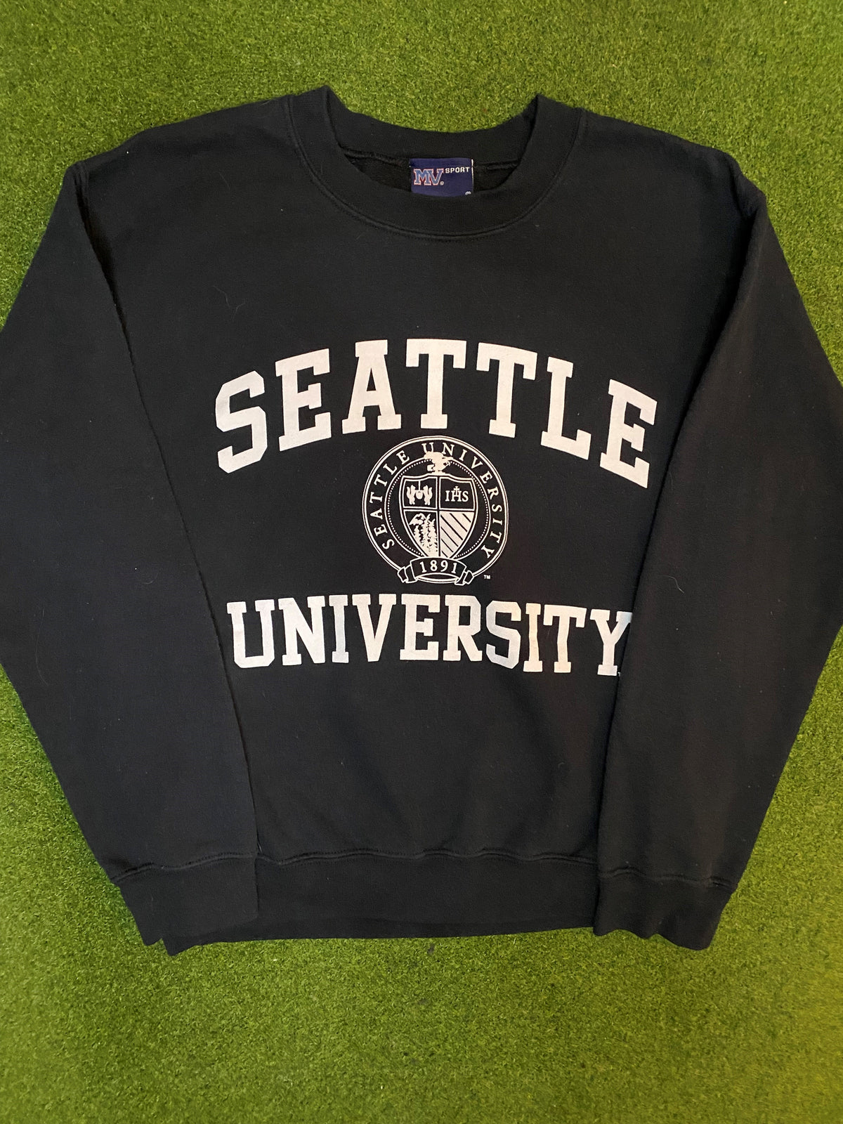 90s Seattle Redhawks - Vintage University Sweatshirt (Small) - Gametime Vintage