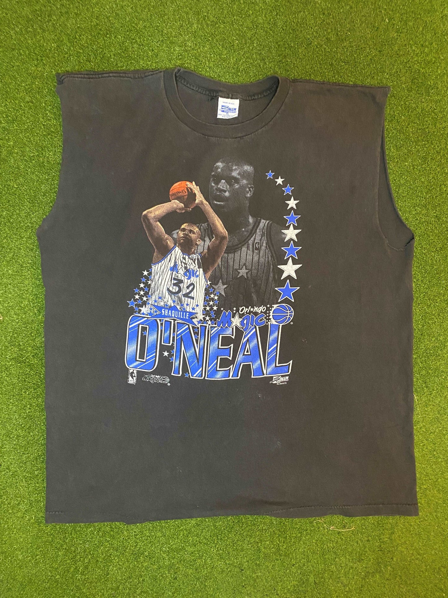 90s Orlando Magic - Shaquille O'Neal - Vintage NBA Player Cutoff (XL) - Gametime Vintage