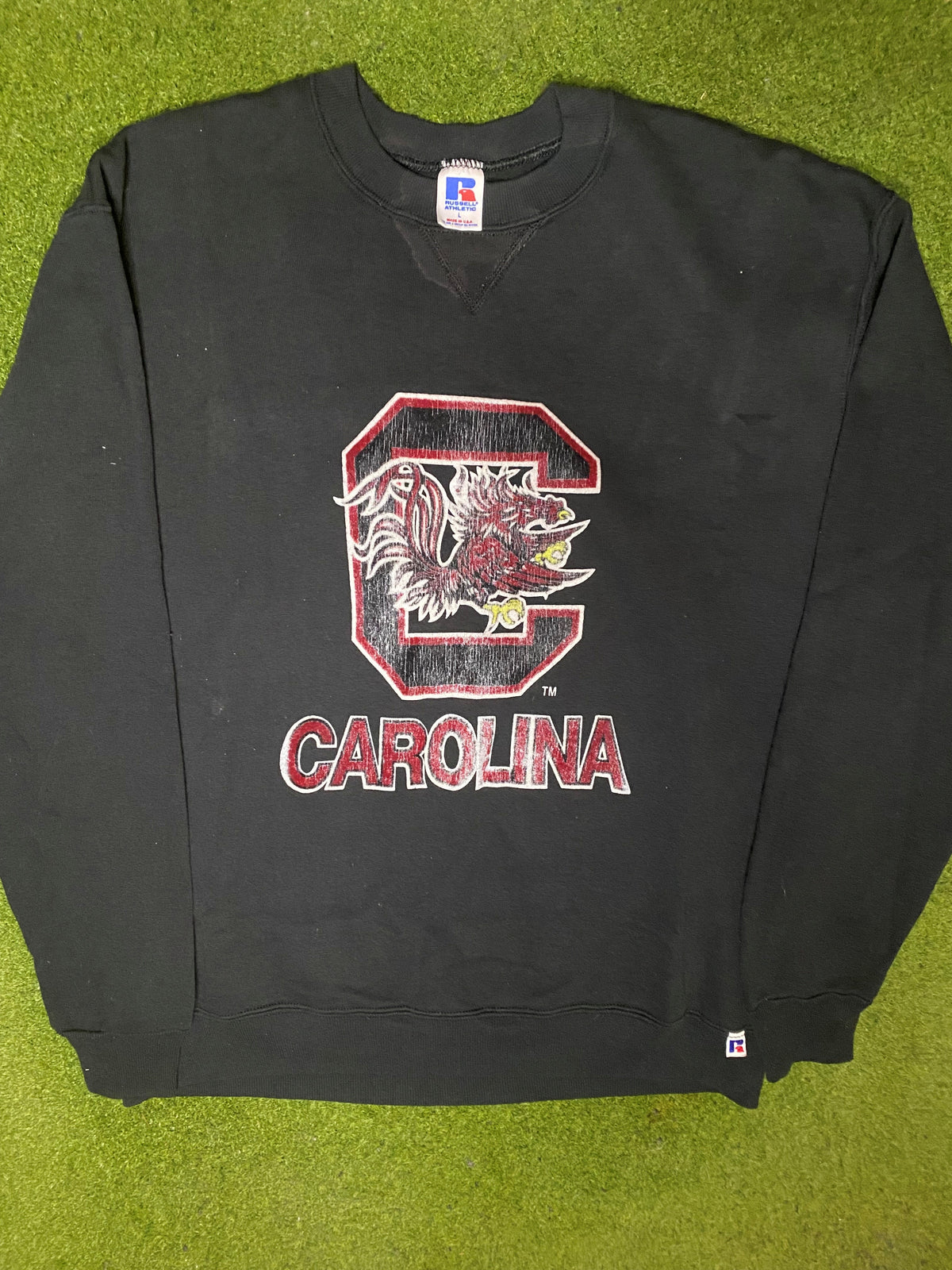 90s South Carolina Gamecocks - Vintage College Sweatshirt (Large) - Gametime Vintage