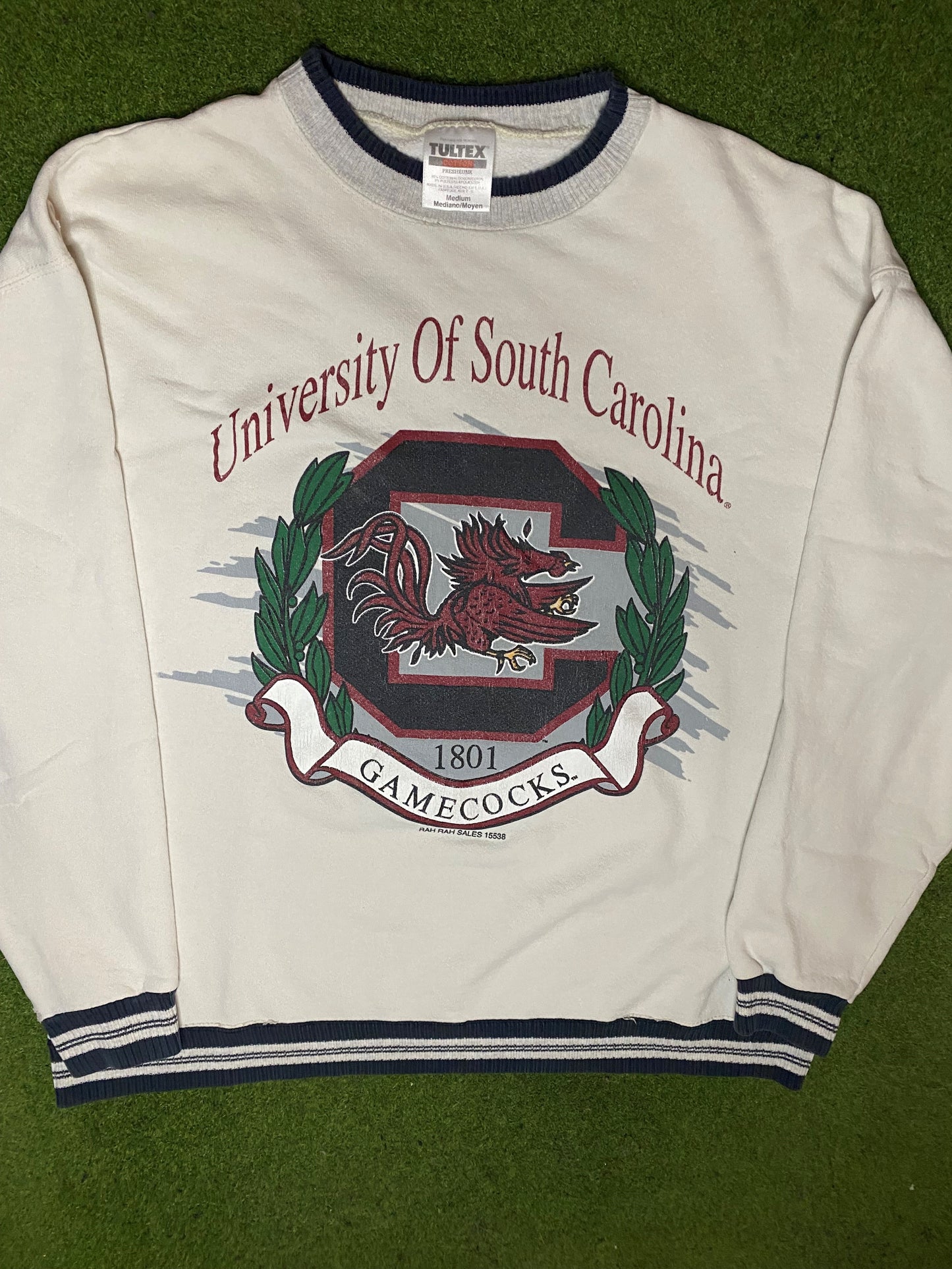 90s South Carolina Gamecocks - Vintage College Sweatshirt (Medium) - Gametime Vintage