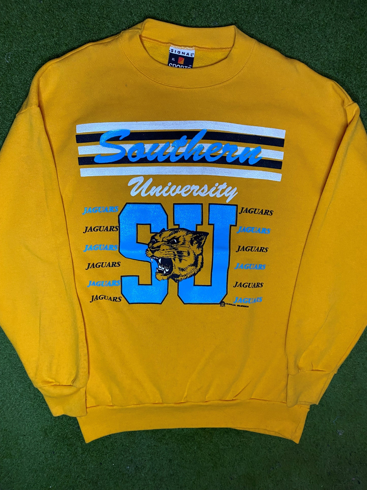 90s Southern Jaguars - Vintage HBCU Sweatshirt (XL) - Gametime Vintage