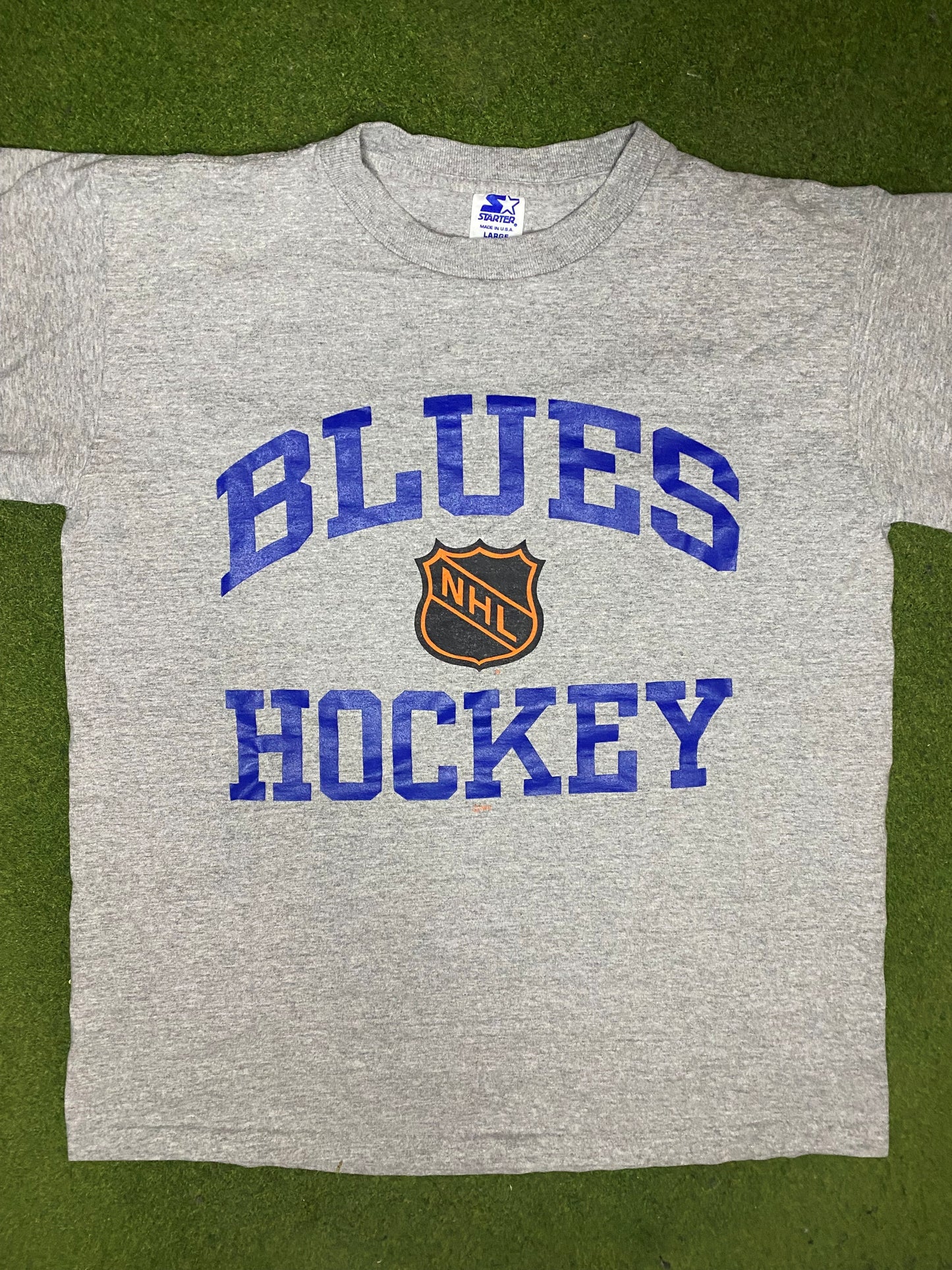 90s St. Louis Blues - Vintage NHL T-Shirt (Large) - Gametime Vintage