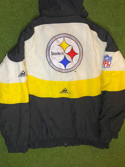 90s Pittsburgh Steelers - Vintage NFL Jacket (XL) - Gametime Vintage