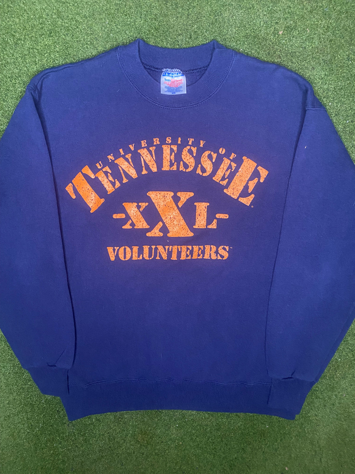 Sudadera vintage con cuello redondo de los Tennessee Volunteers de los 90 (Talla M)