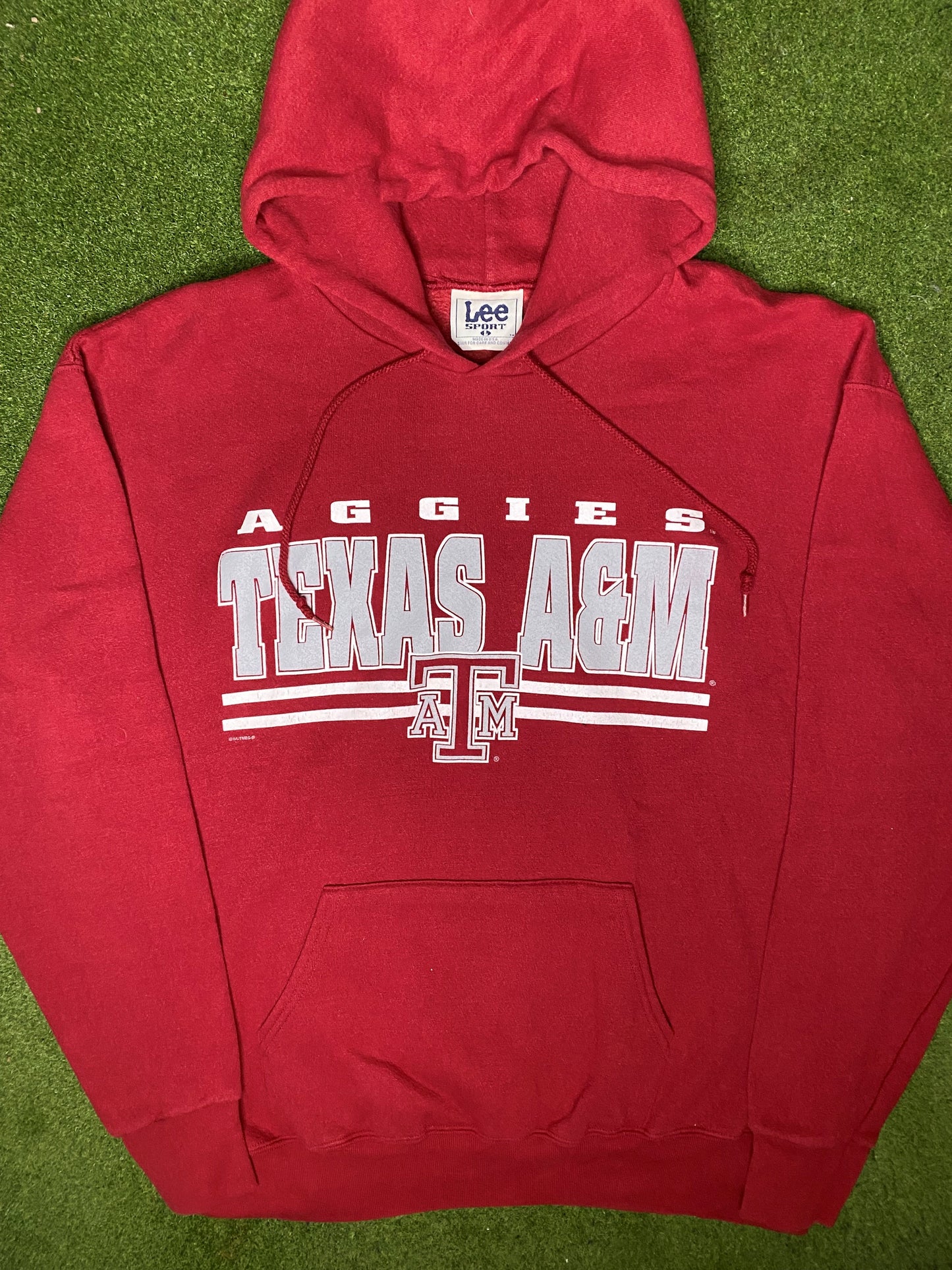 90 年代德州农工大学 Aggies 队 - 复古大学连帽衫(大码)