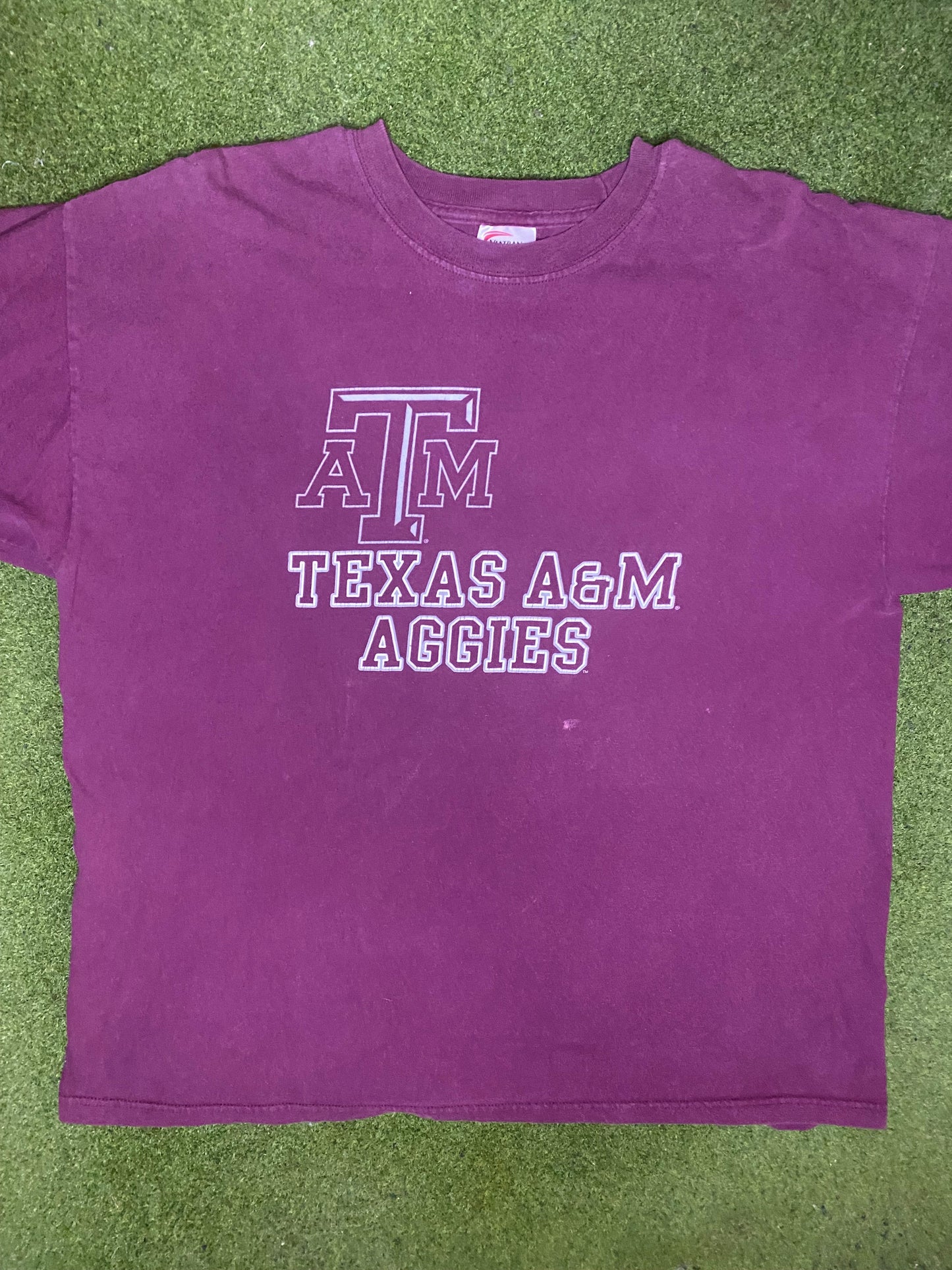 90s Texas A&M Aggies - Vintage College Tee (XL) - Gametime Vintage