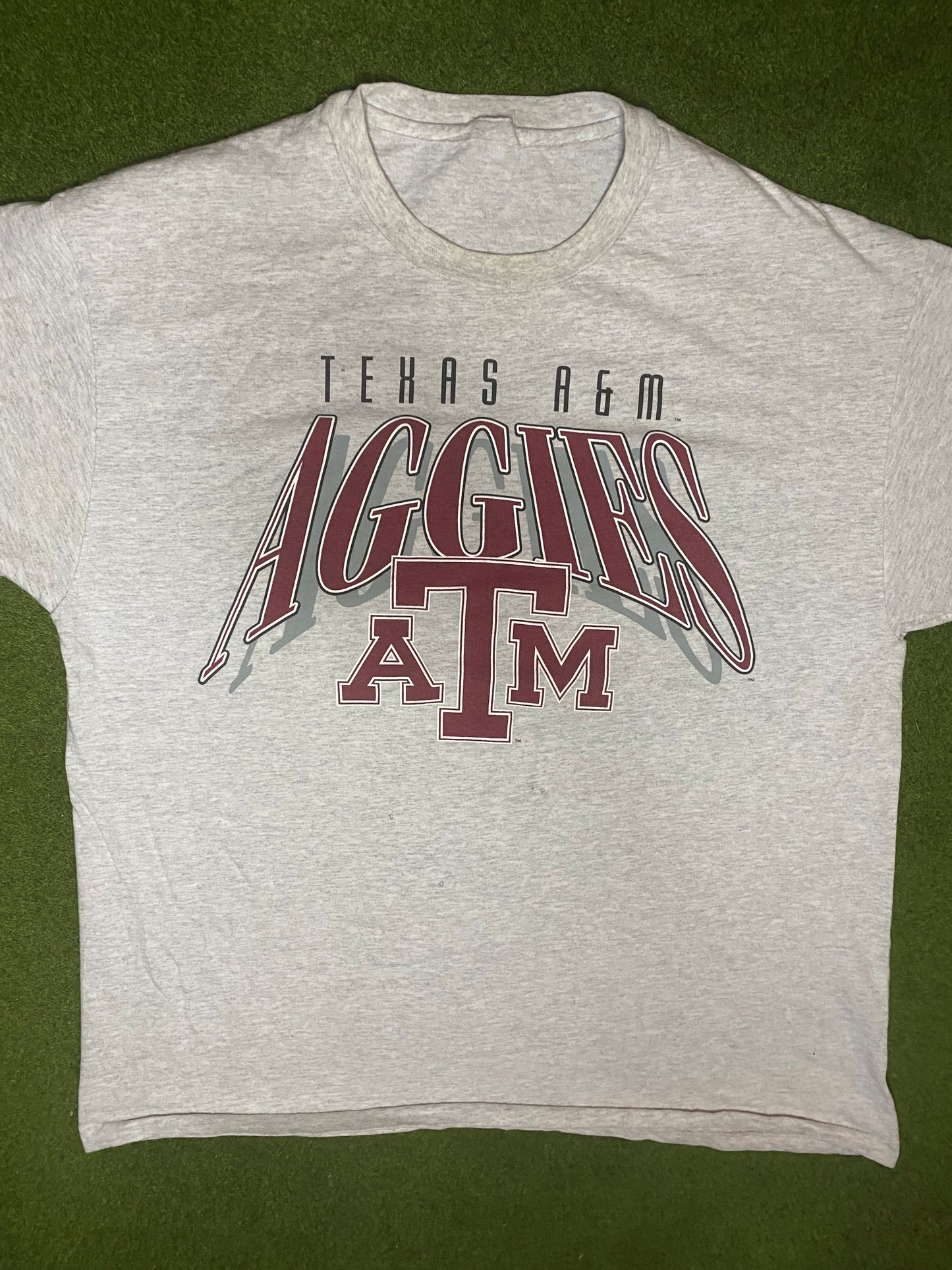 90s Texas A&M Aggies - Vintage College T-Shirt (XL) - Gametime Vintage