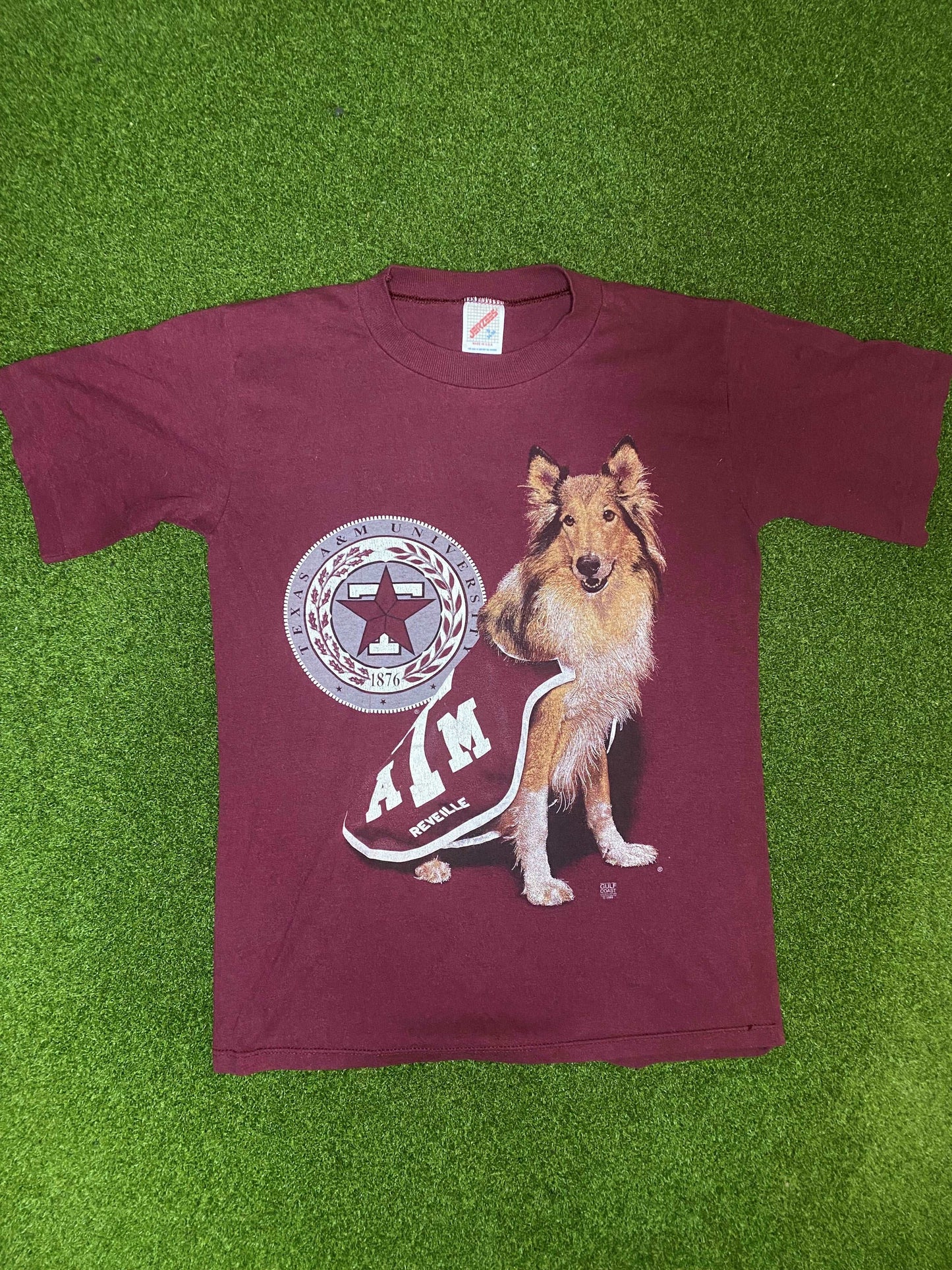 90s Texas A&M Aggies - Big Logo - Vintage College Tee Shirt (Small) - Gametime Vintage