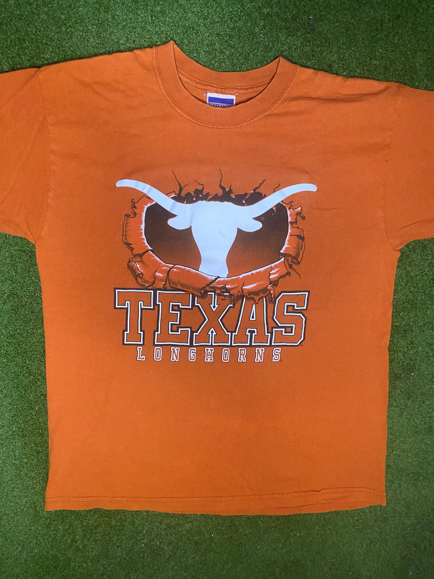 90s Texas Longhorns - Vintage College T-Shirt (Large) - Gametime Vintage