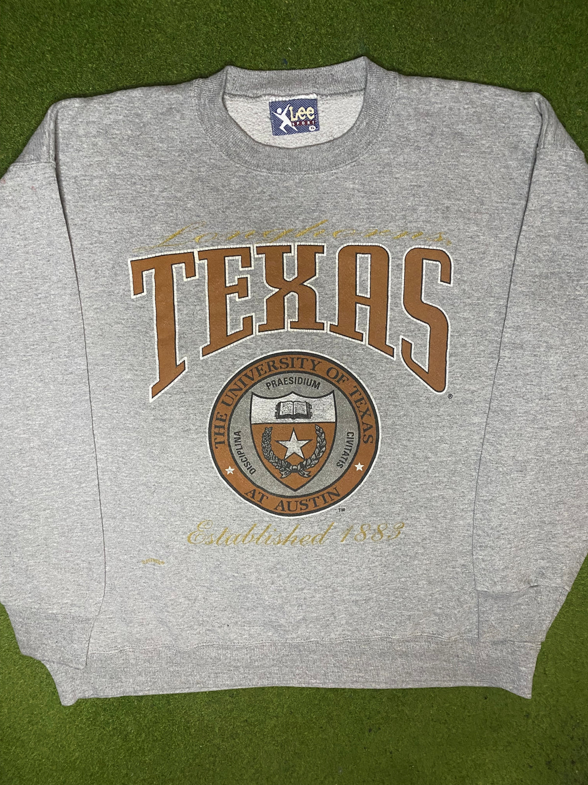 Sudadera Vintage Texas Longhorns de los 90 - Cuello Redondo (XL)