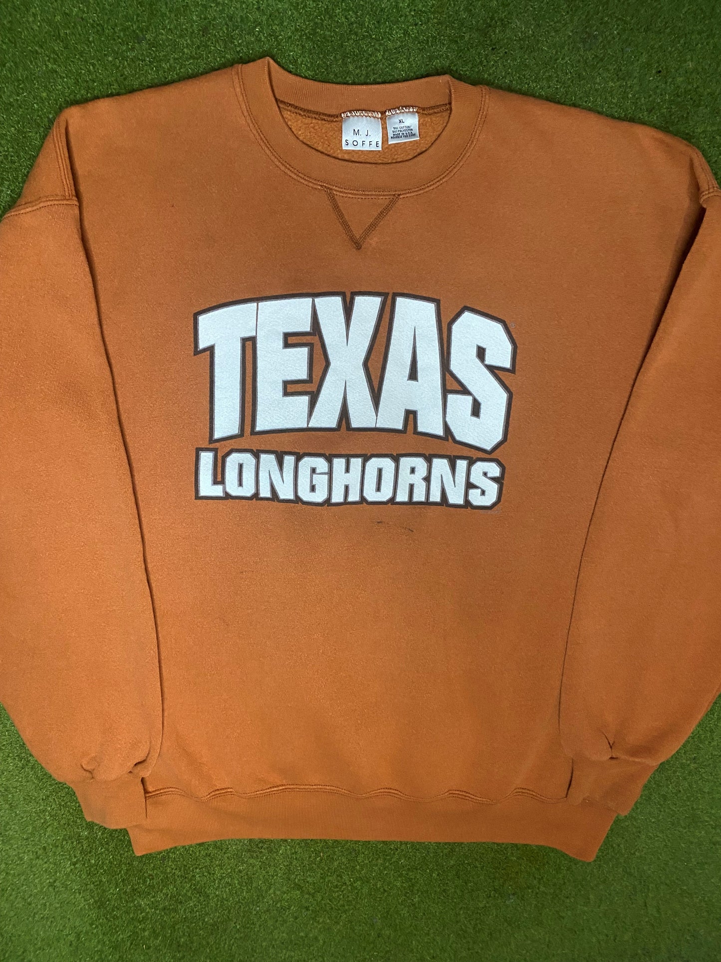 90s Texas Longhorns - Vintage College Sweatshirt (XL) - Gametime Vintage
