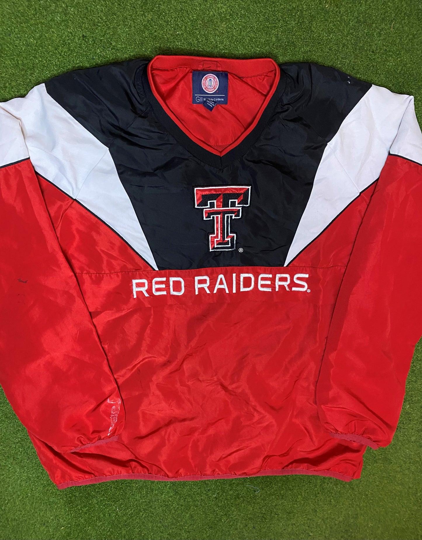 90s Texas Tech Red Raiders - Vintage College Pullover (XL) - Gametime Vintage