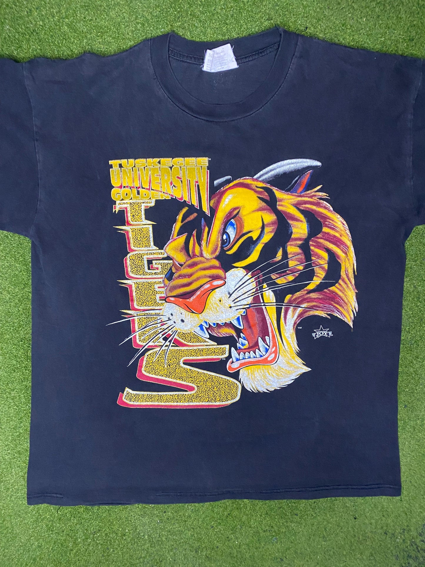 90s Tuskegee Golden Tigers - Vintage HBCU T-Shirt (Large) - Gametime Vintage