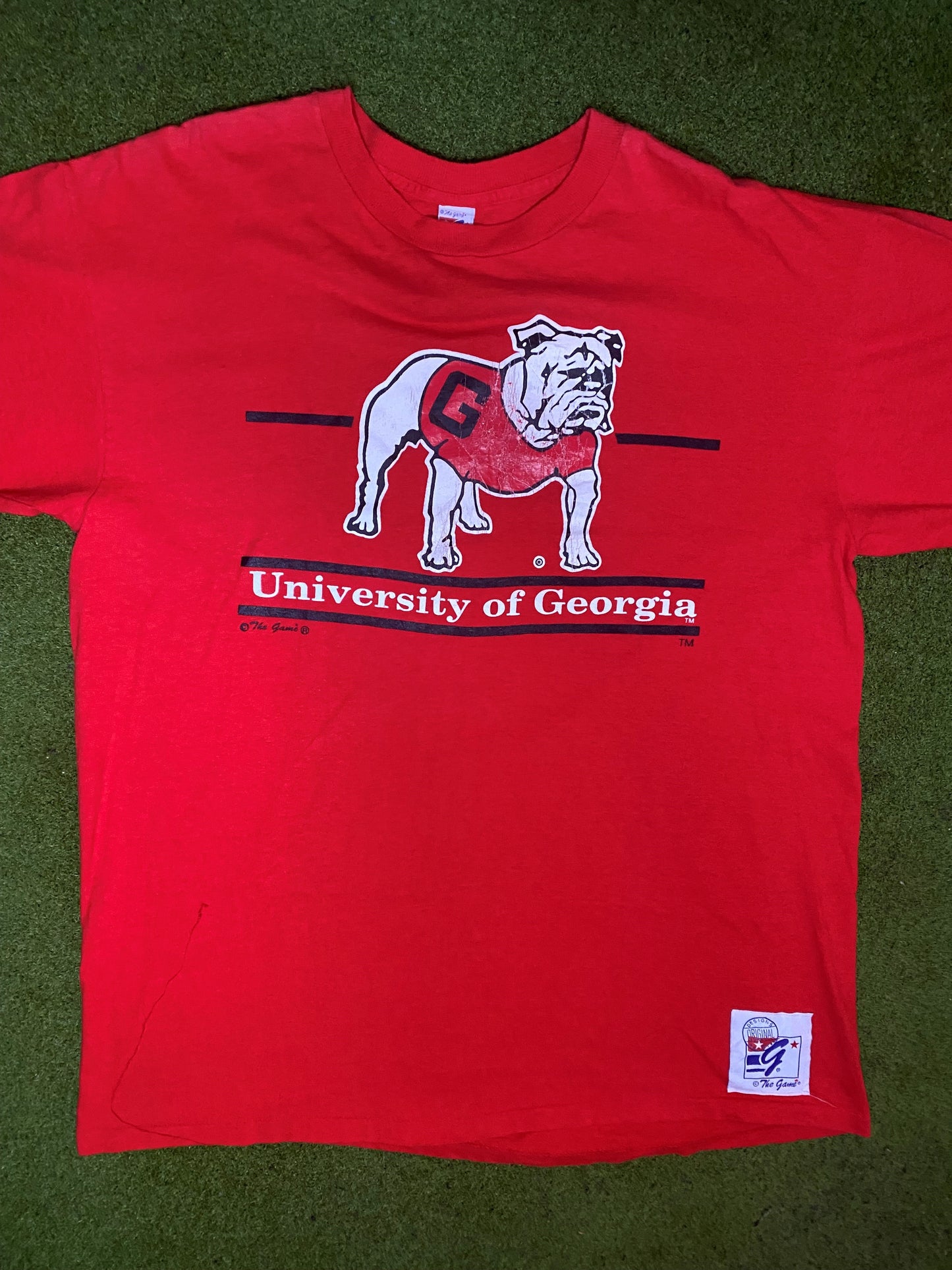 90s Georgia Bulldogs - Vintage University T-Shirt (XL) - Gametime Vintage